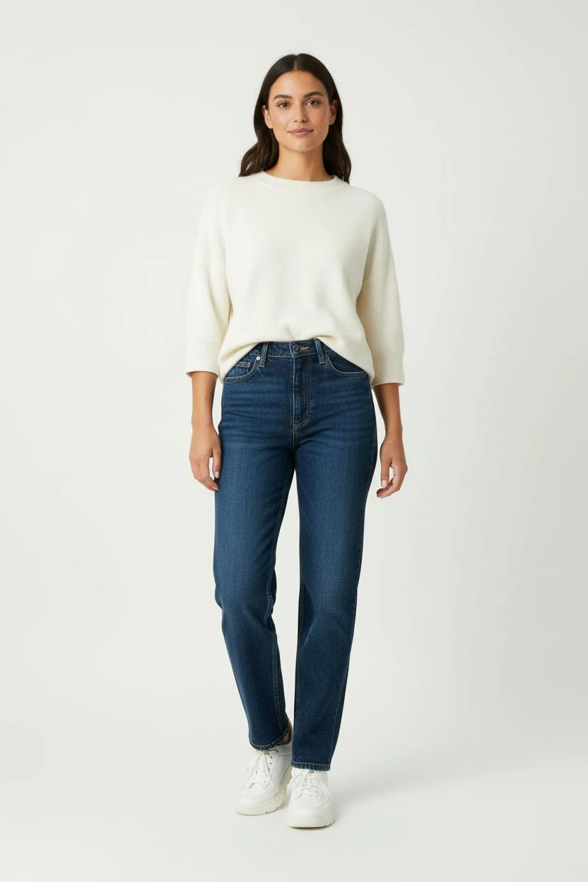 Jean Droit Bleu - Taille S/36