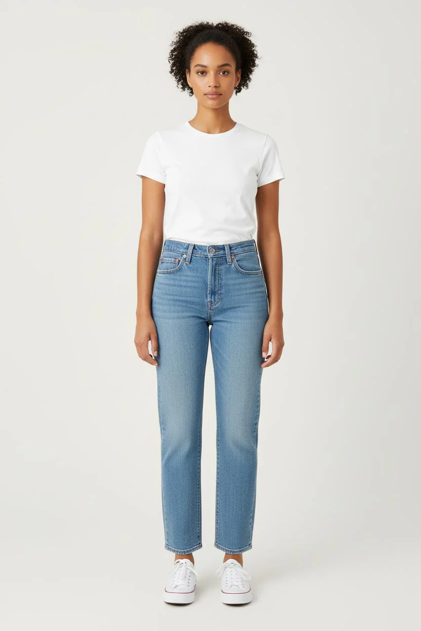 Jean Droit Bleu - Taille XS/34