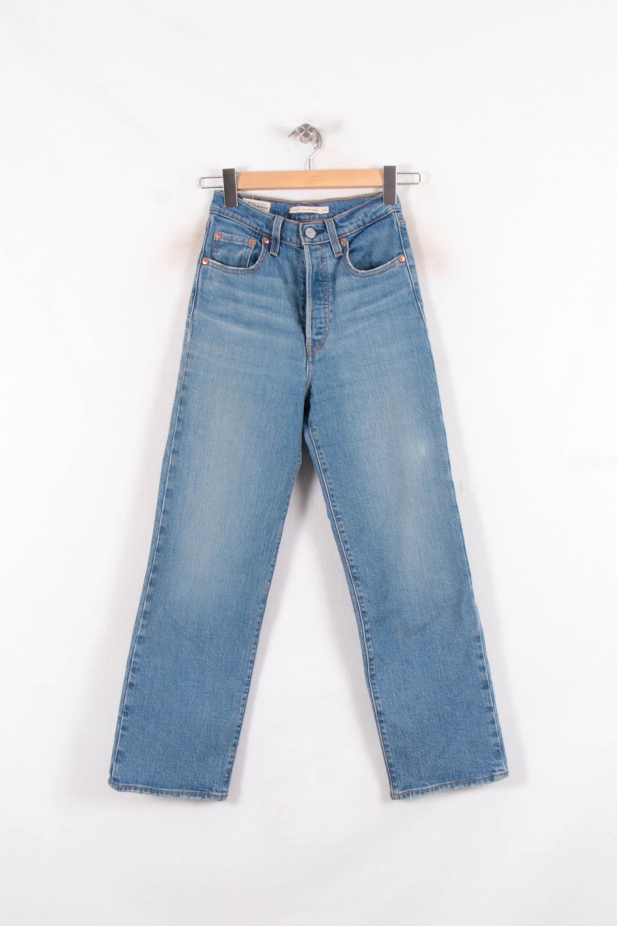 Jean Droit Bleu - Taille XS/34 - Image 2