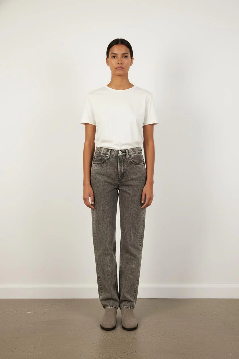 Jean Droit Gris - Taille S/36