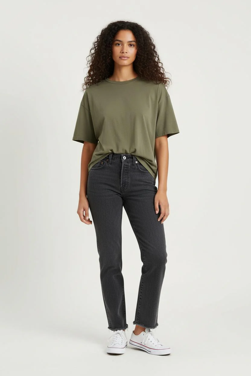 Jean Droit Gris - Taille XS/34