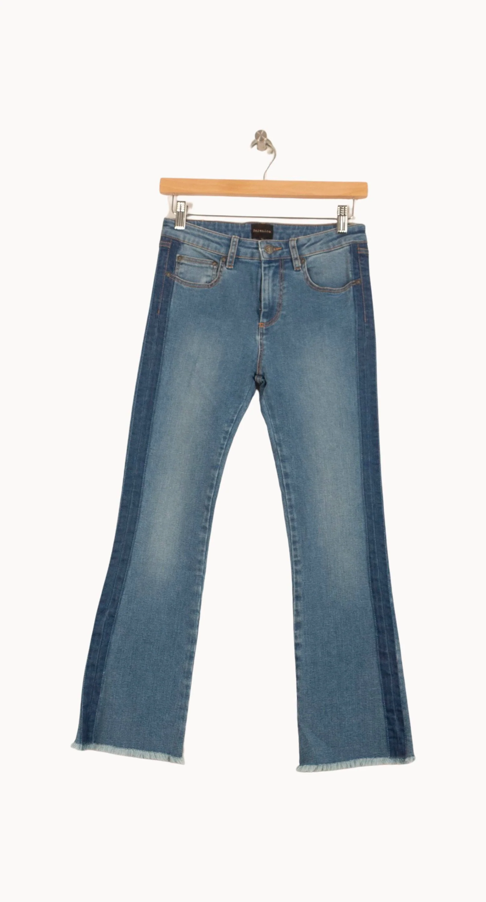 Jean Évasé Bleu et Bleu Foncé - Taille S/36 - Image 2