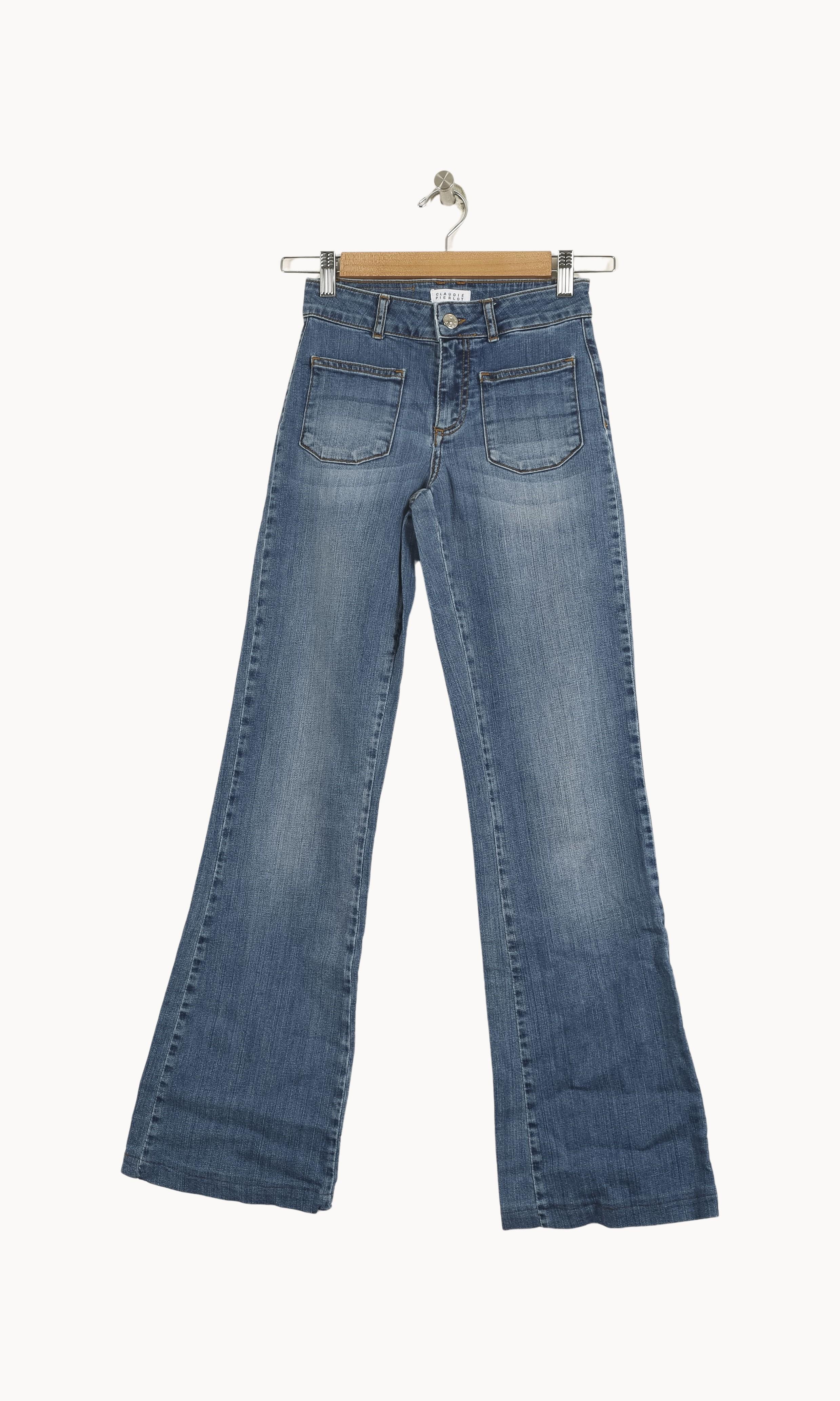 Jean Évasé Bleu - Taille XS/34 - Image 2