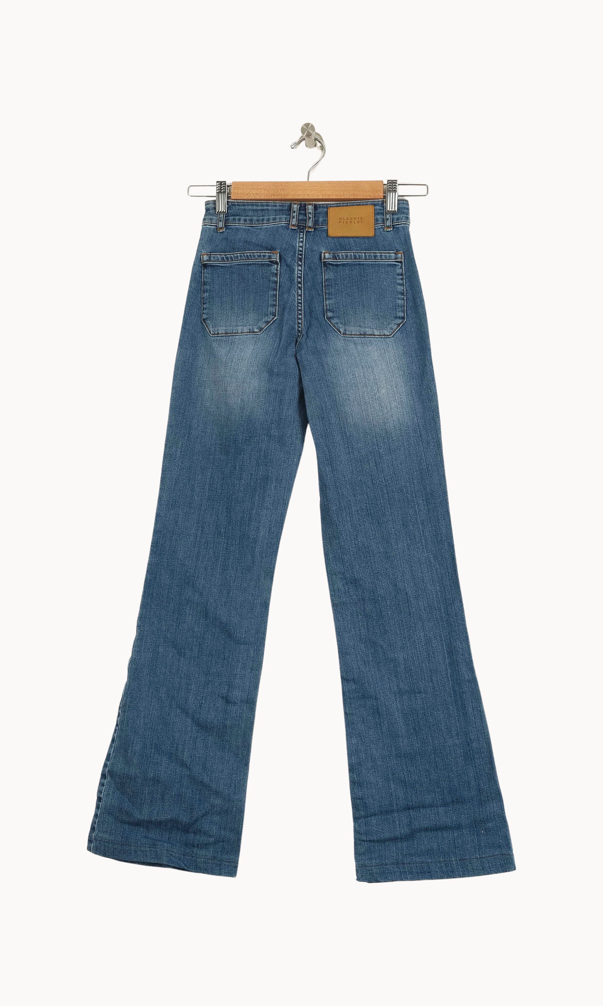Jean Évasé Bleu - Taille XS/34 - Image 4