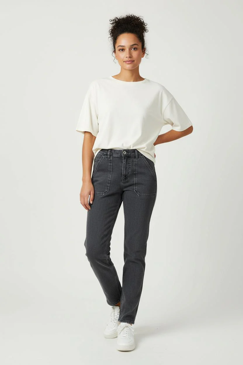 Jean Gris - Taille S/36