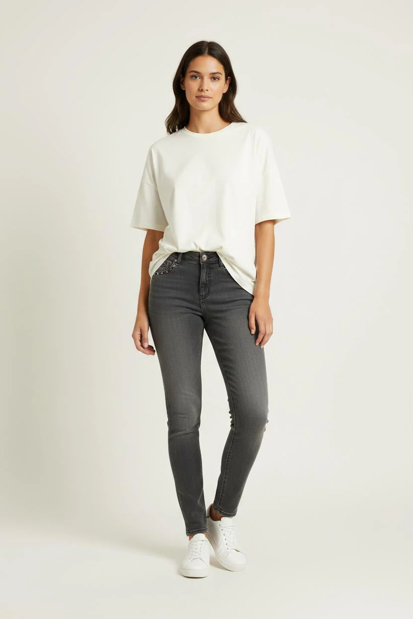 Jean Gris - Taille S/36