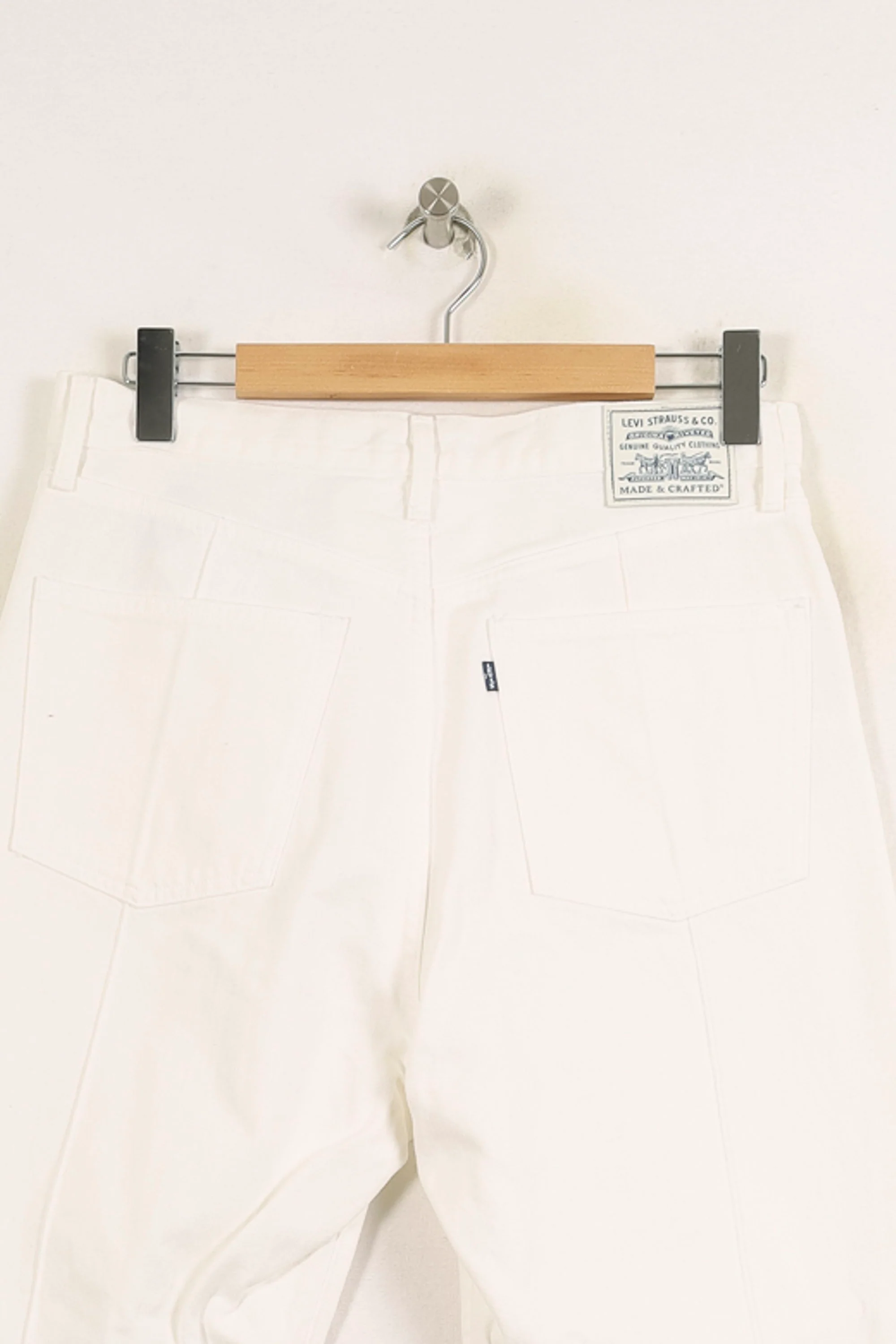 Jean Large Blanc - Taille L/40 - Image 4