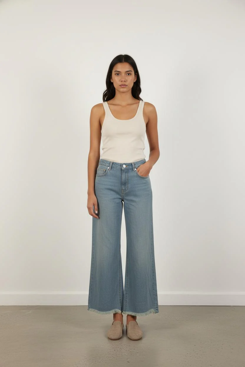 Jean Large Bleu - Taille S/36