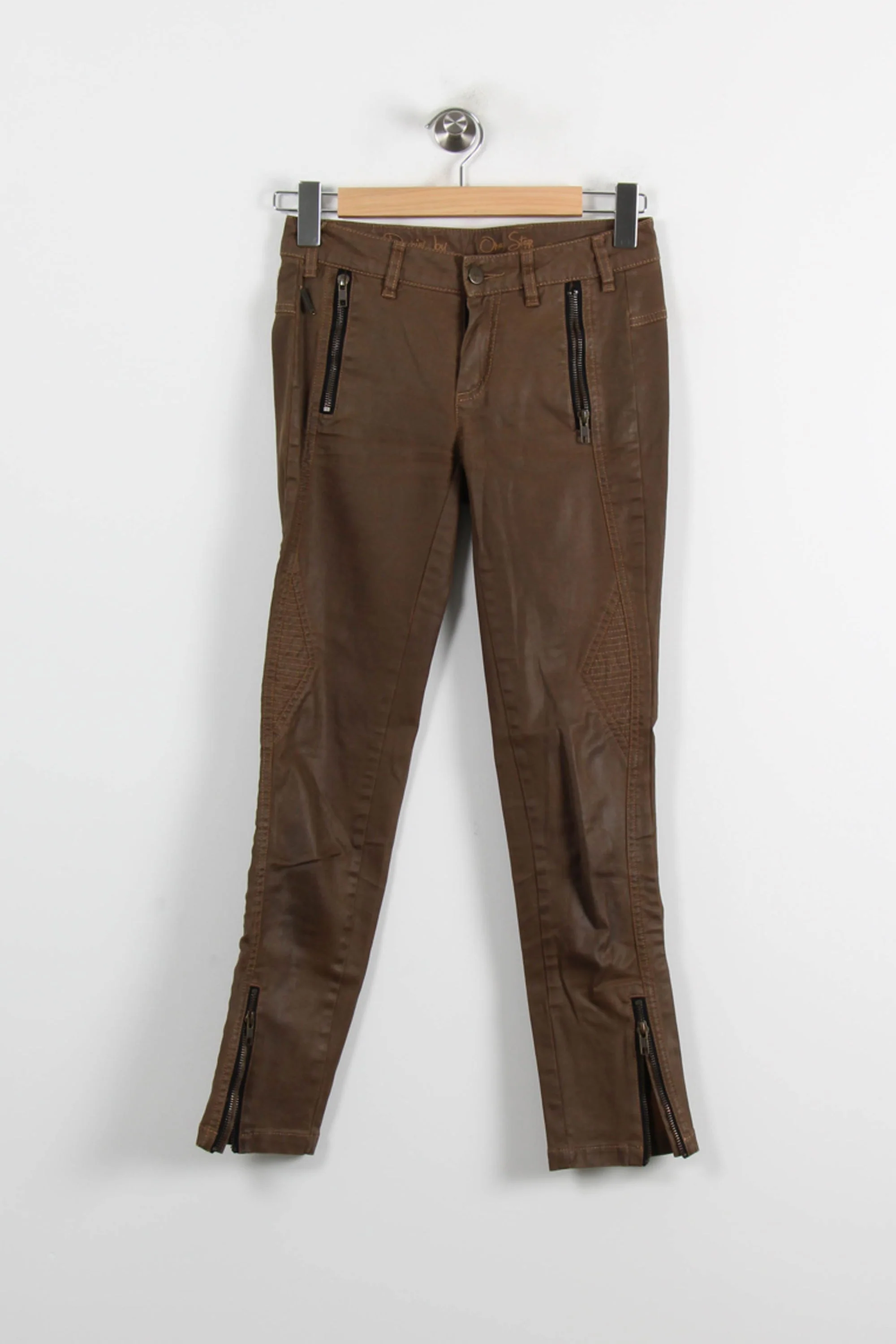 Jean Marron - Taille XS/34 - Image 2