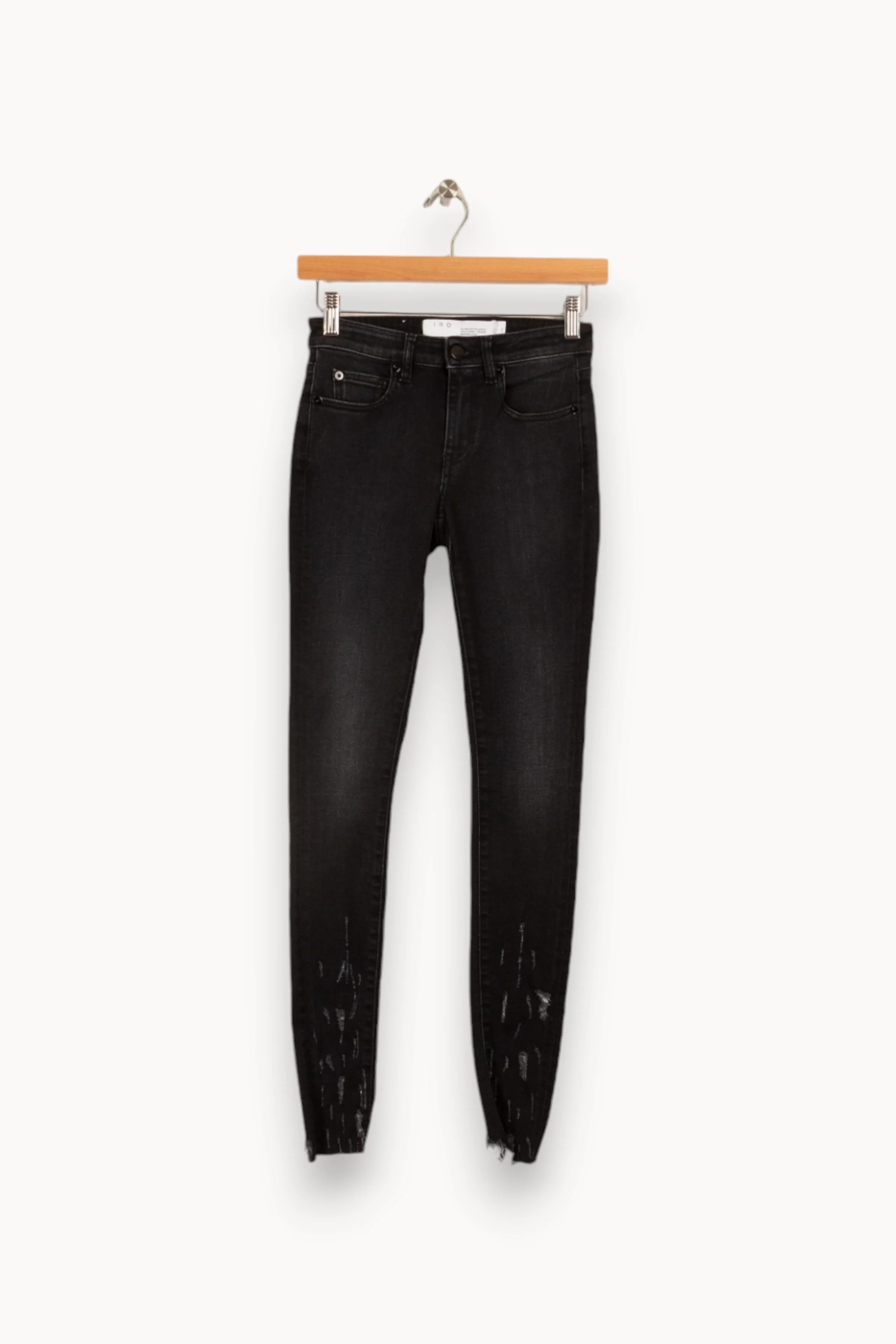 Jean noir déchiré - Taille XS/34 - Image 2