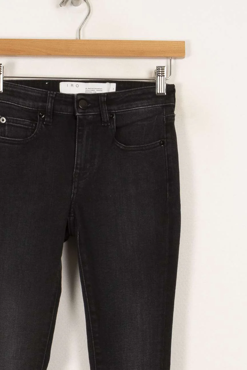 Jean noir déchiré - Taille XS/34 - Image 3