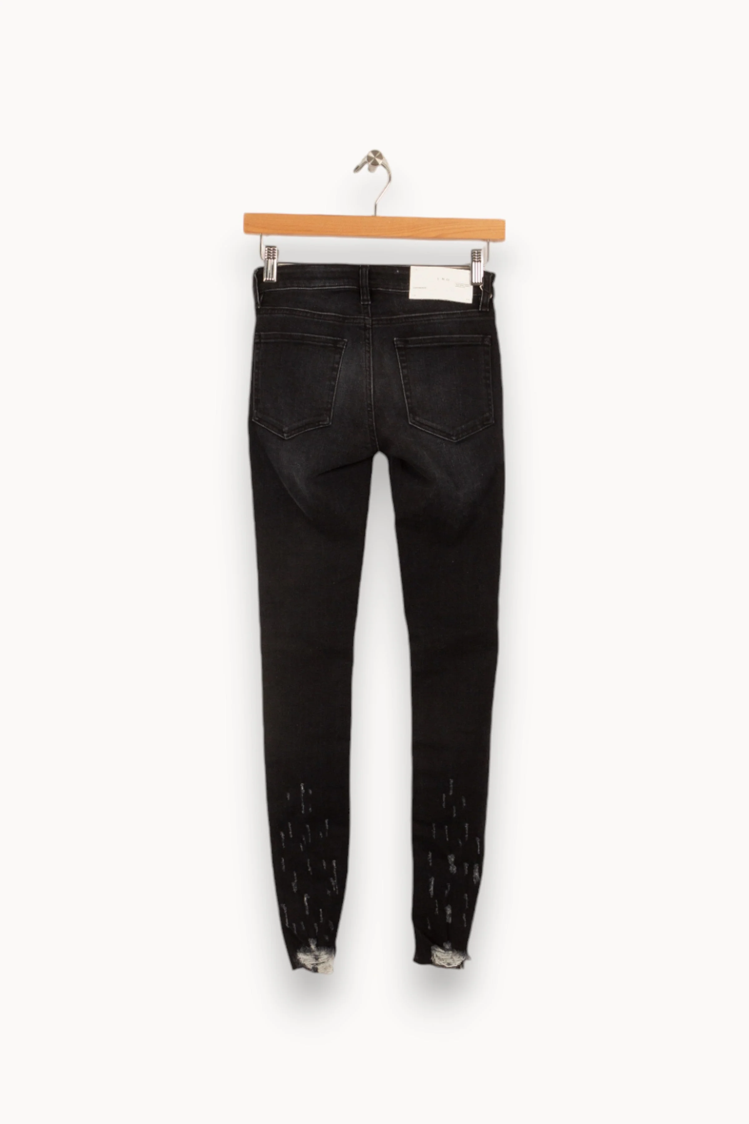 Jean noir déchiré - Taille XS/34 - Image 4