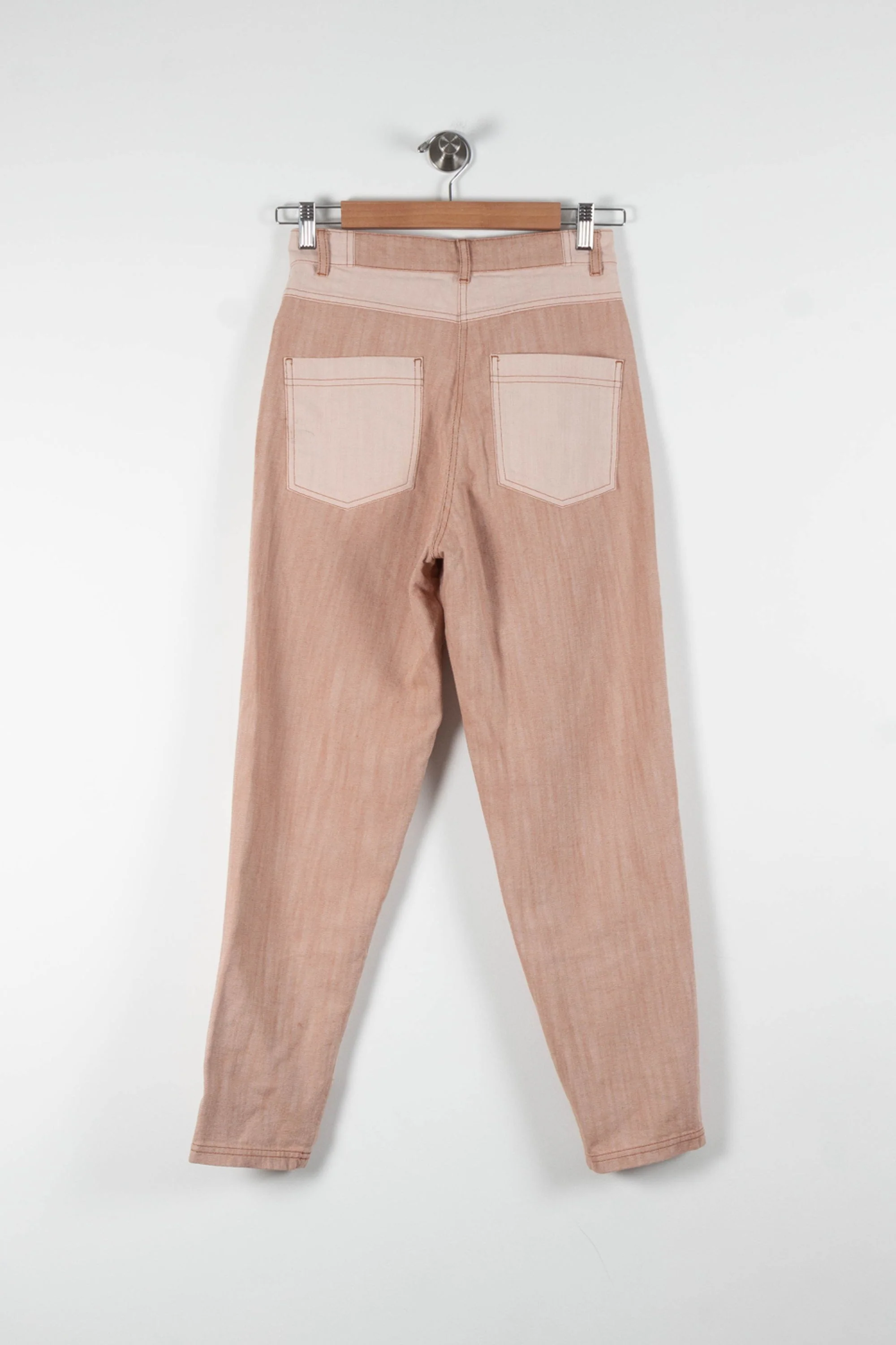 Jean Rose et Beige - Taille XS/34 - Image 4