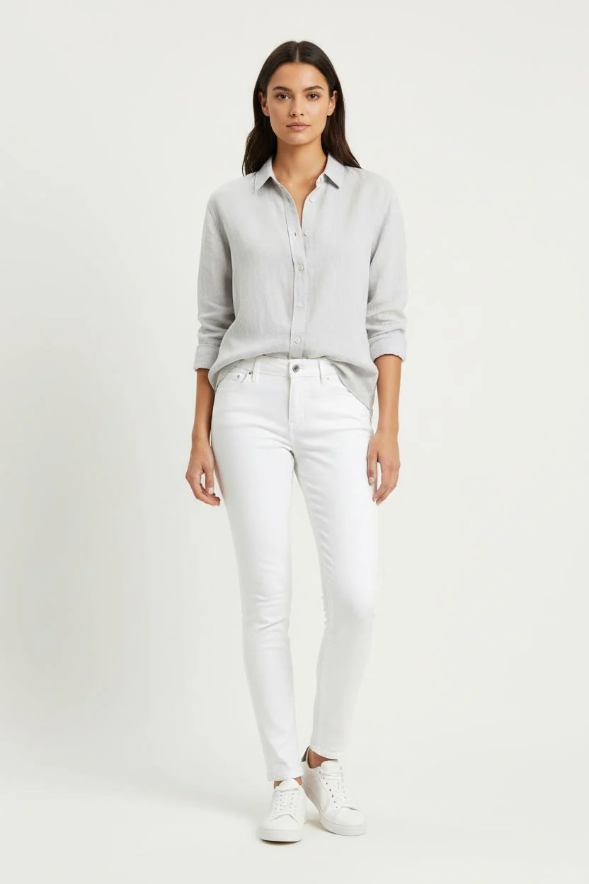 Jean Skinny Blanc - Taille S/36