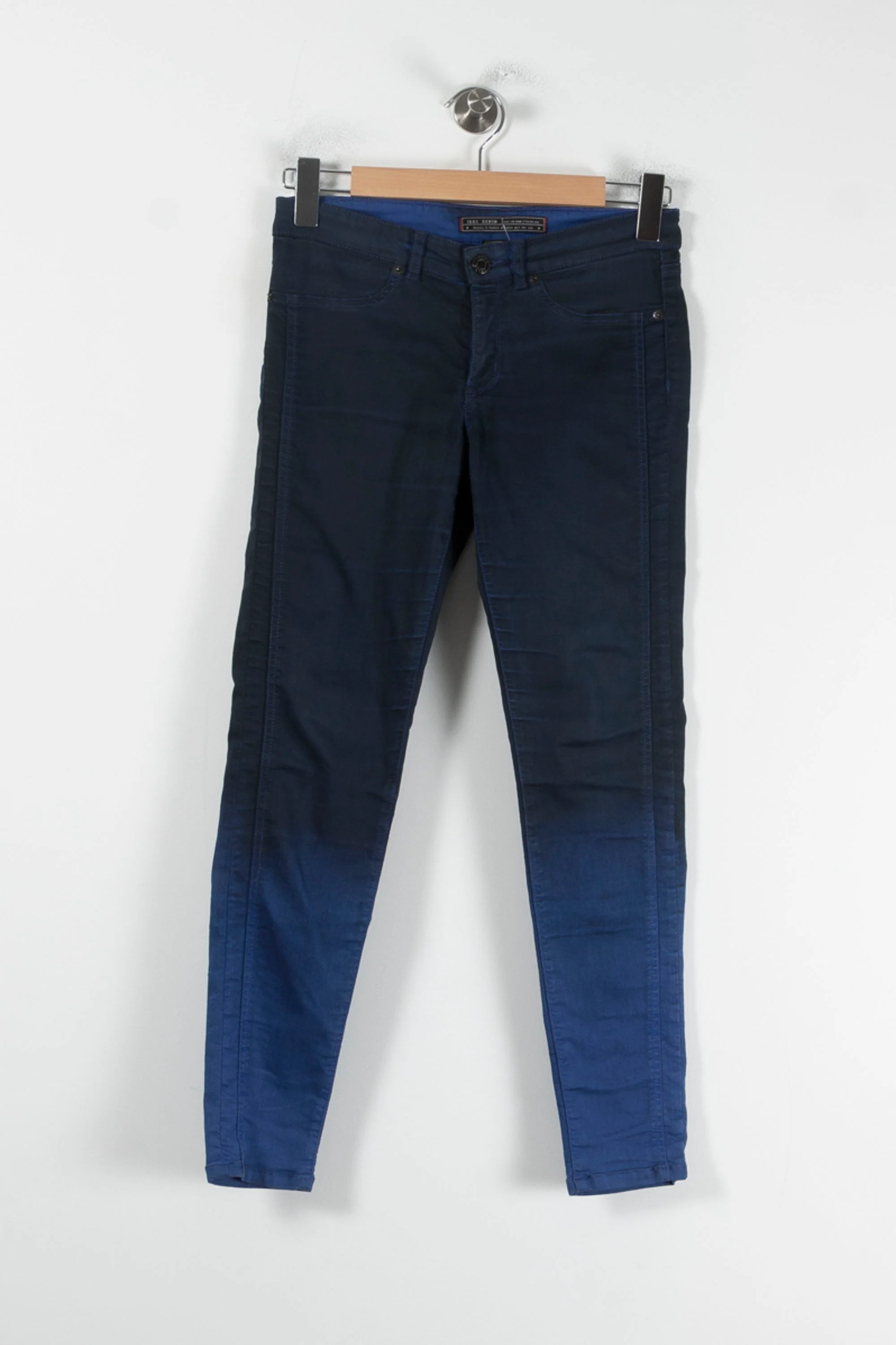 Jean Skinny Bleu Foncé et Bleu Clair - Taille XXS/32 - Image 2