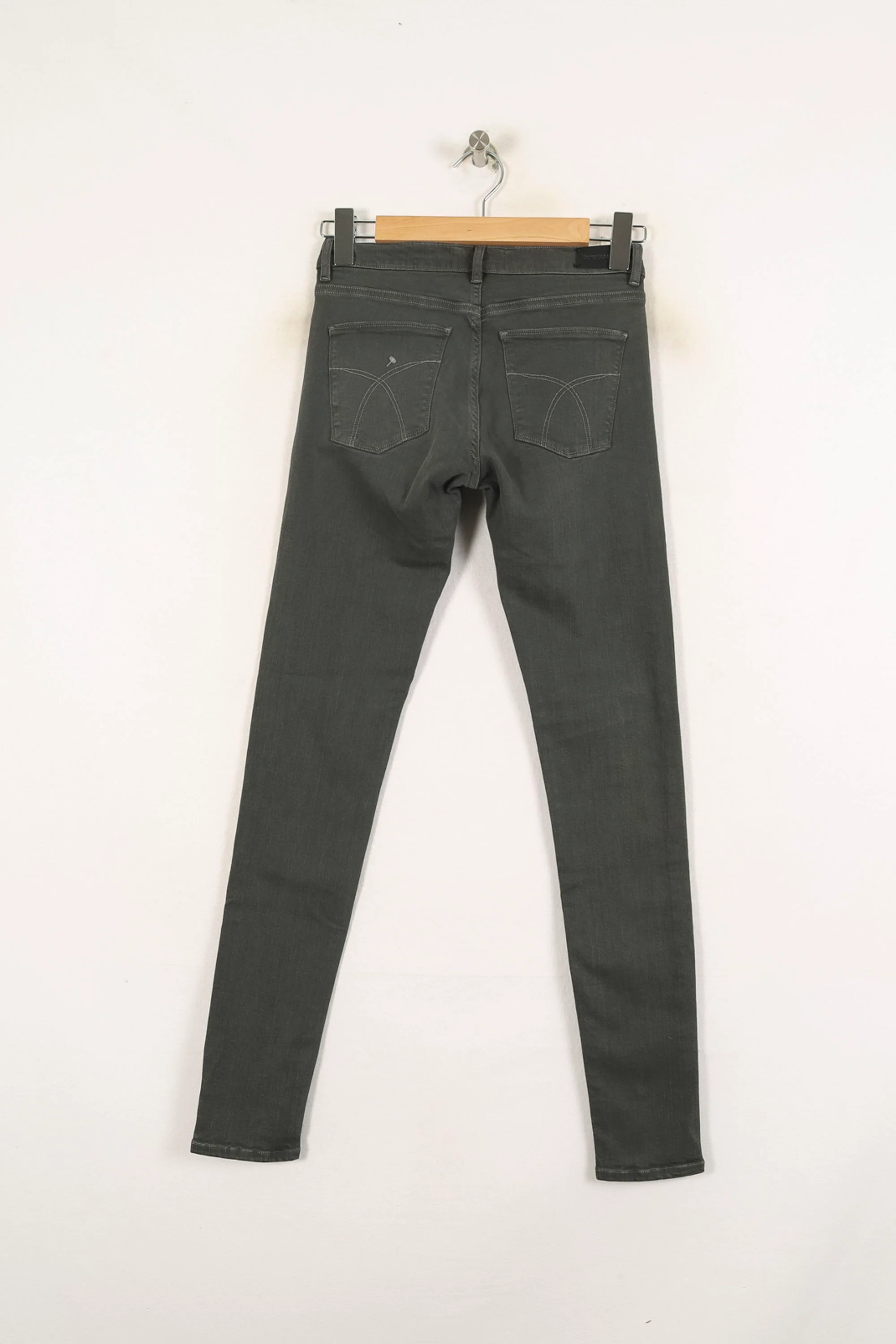 Jean Skinny Gris - Taille S/36 - Image 4