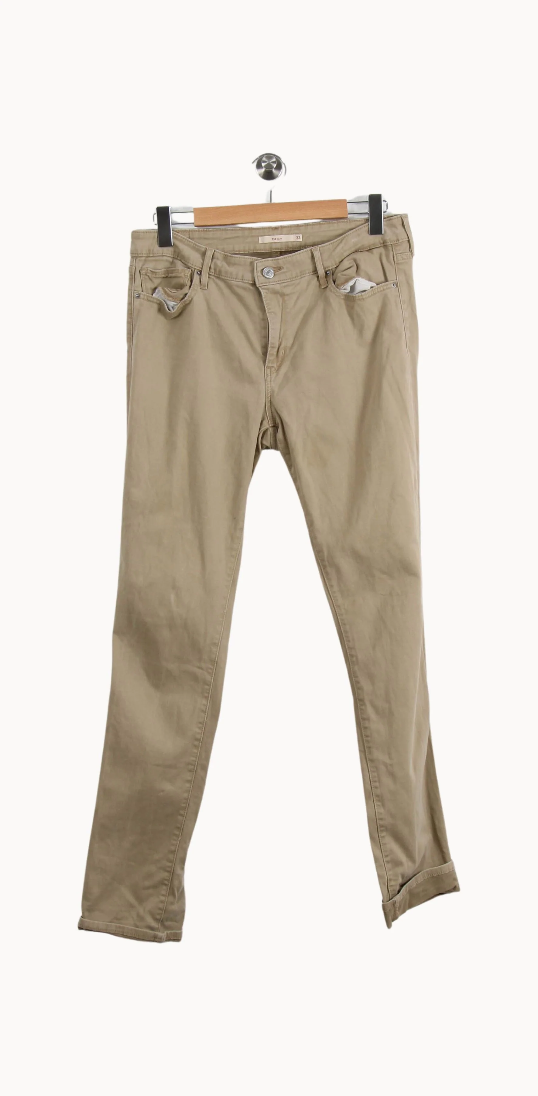 Jean Slim Beige - Taille XL/42 - Image 2