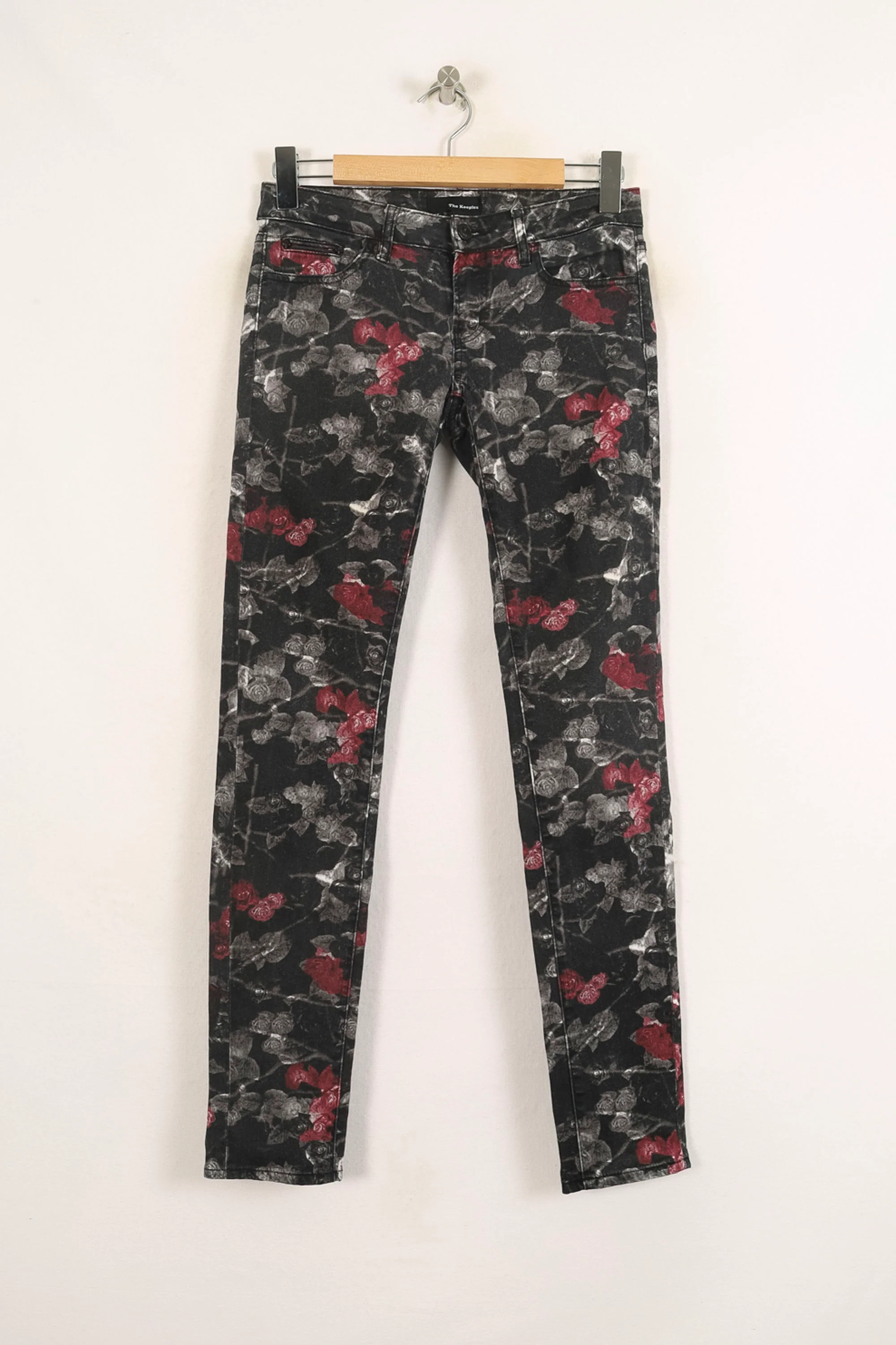 Jean Slim Noir et Rouge - Taille S/36 - Image 2