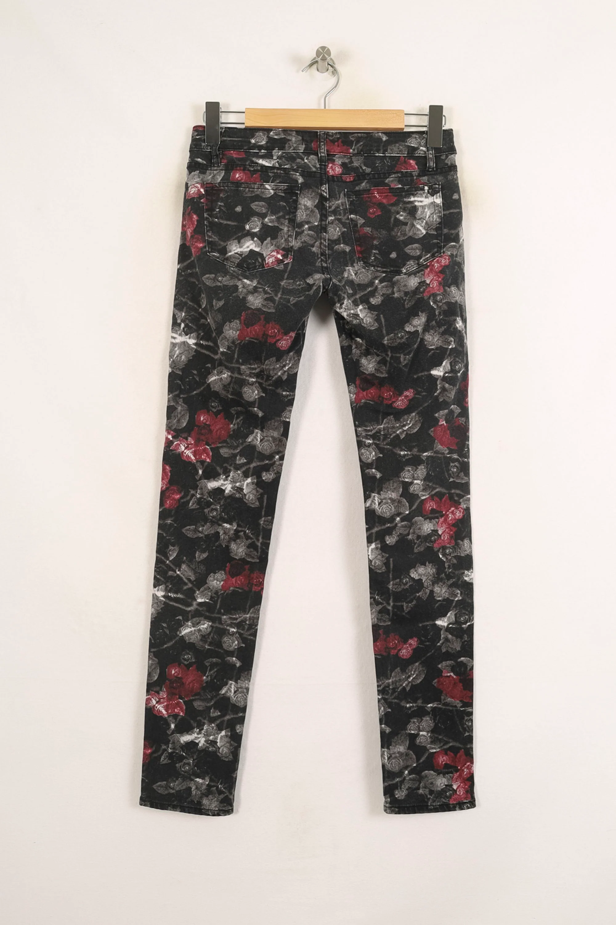 Jean Slim Noir et Rouge - Taille S/36 - Image 4