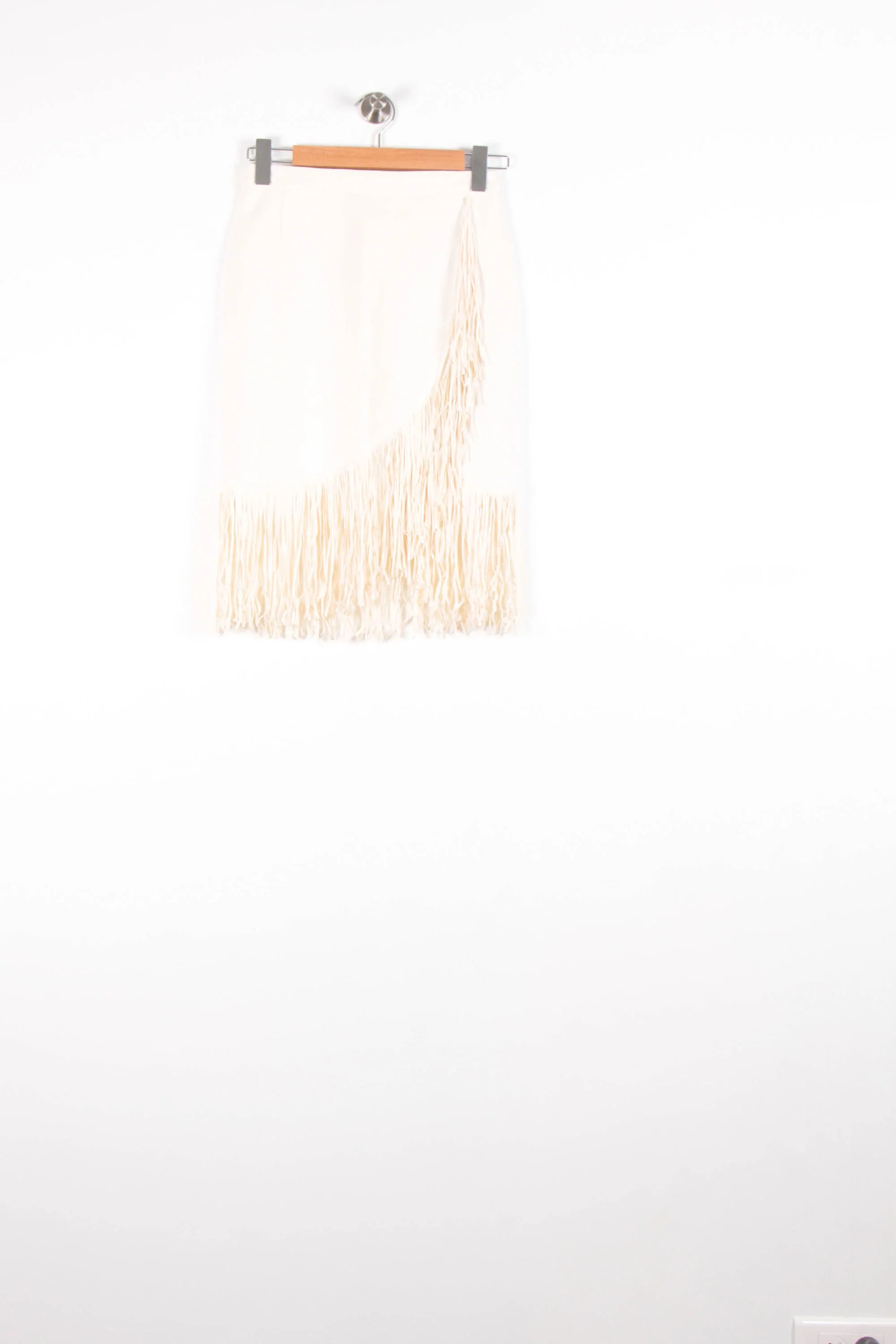 Jupe à Franges Blanche - Taille S/36 - Image 2