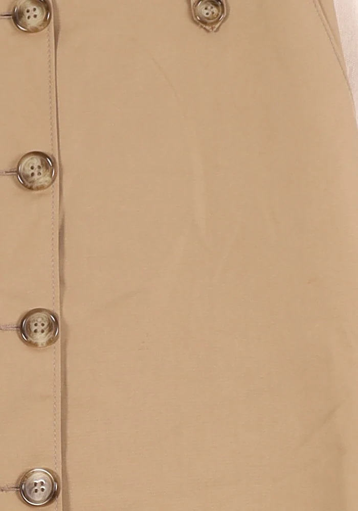 Jupe Boutonnée Beige - Taille S/36 - Image 3