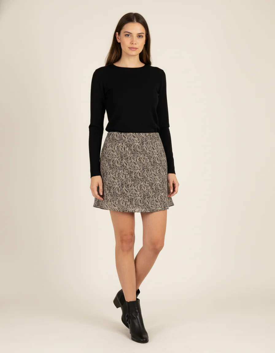 Jupe courte à motifs - Taille XS/34