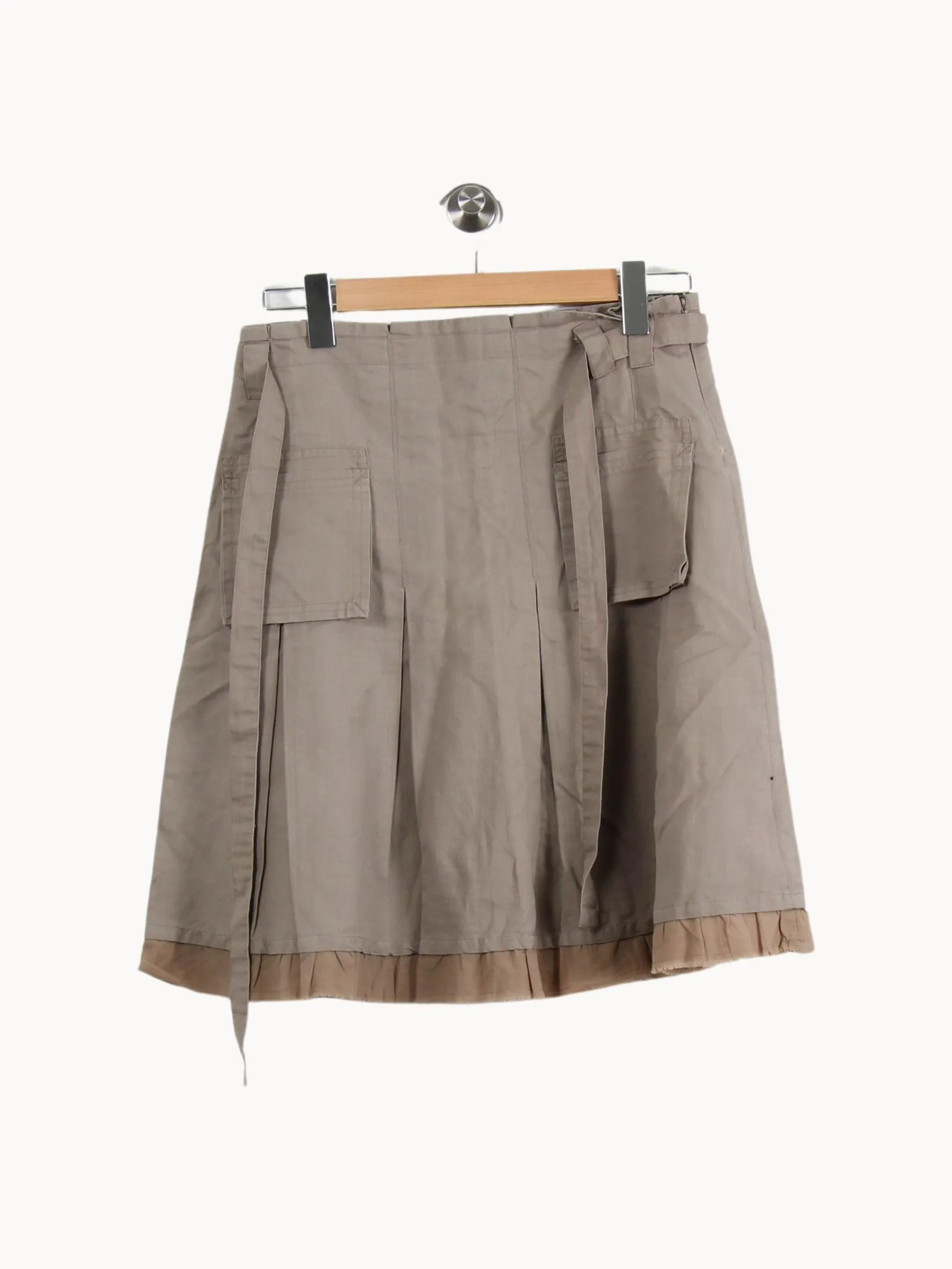 Jupe Courte Beige - Taille M/38 - Image 2