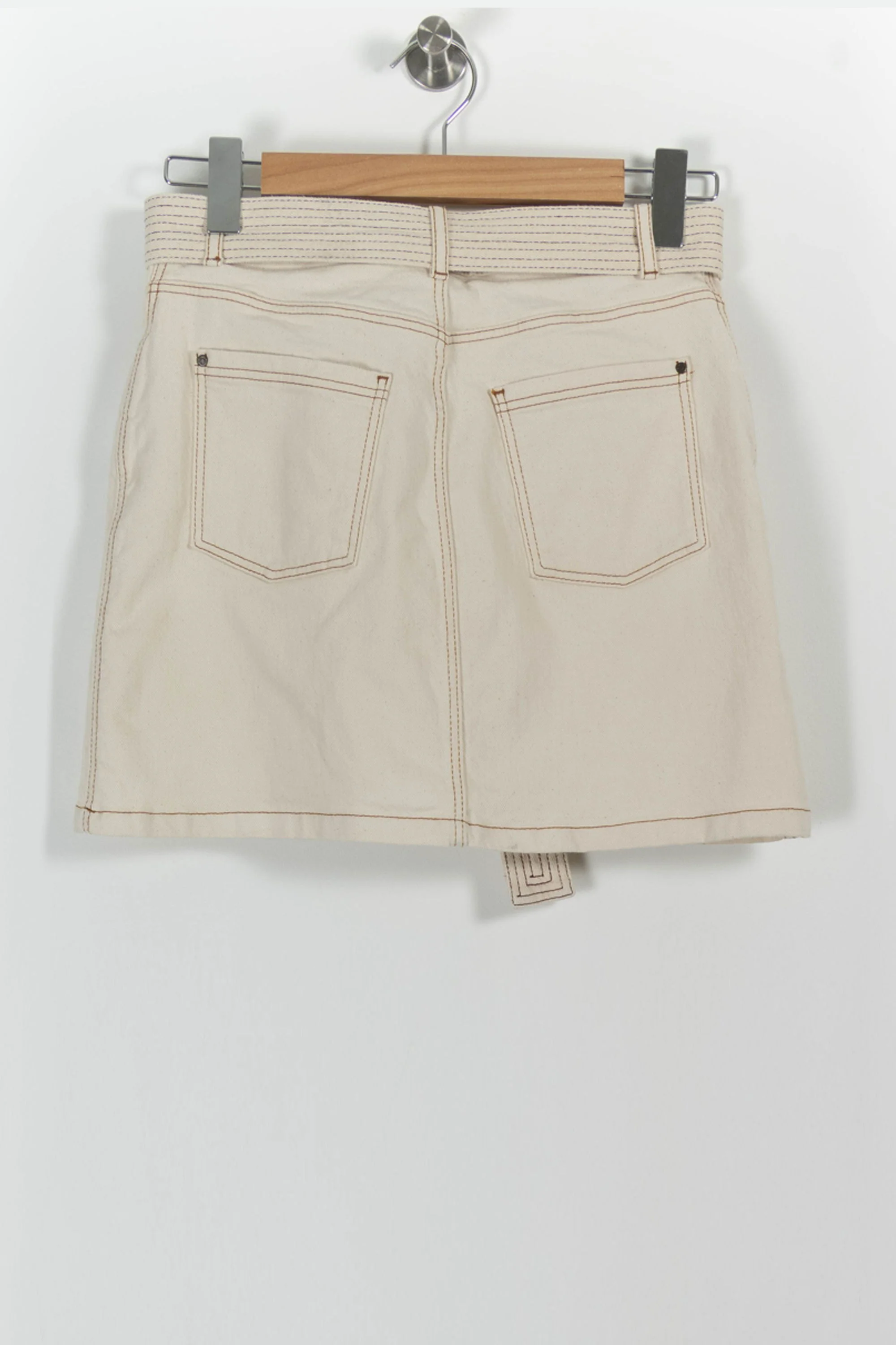 Jupe Courte Beige - Taille S/36 - Image 4
