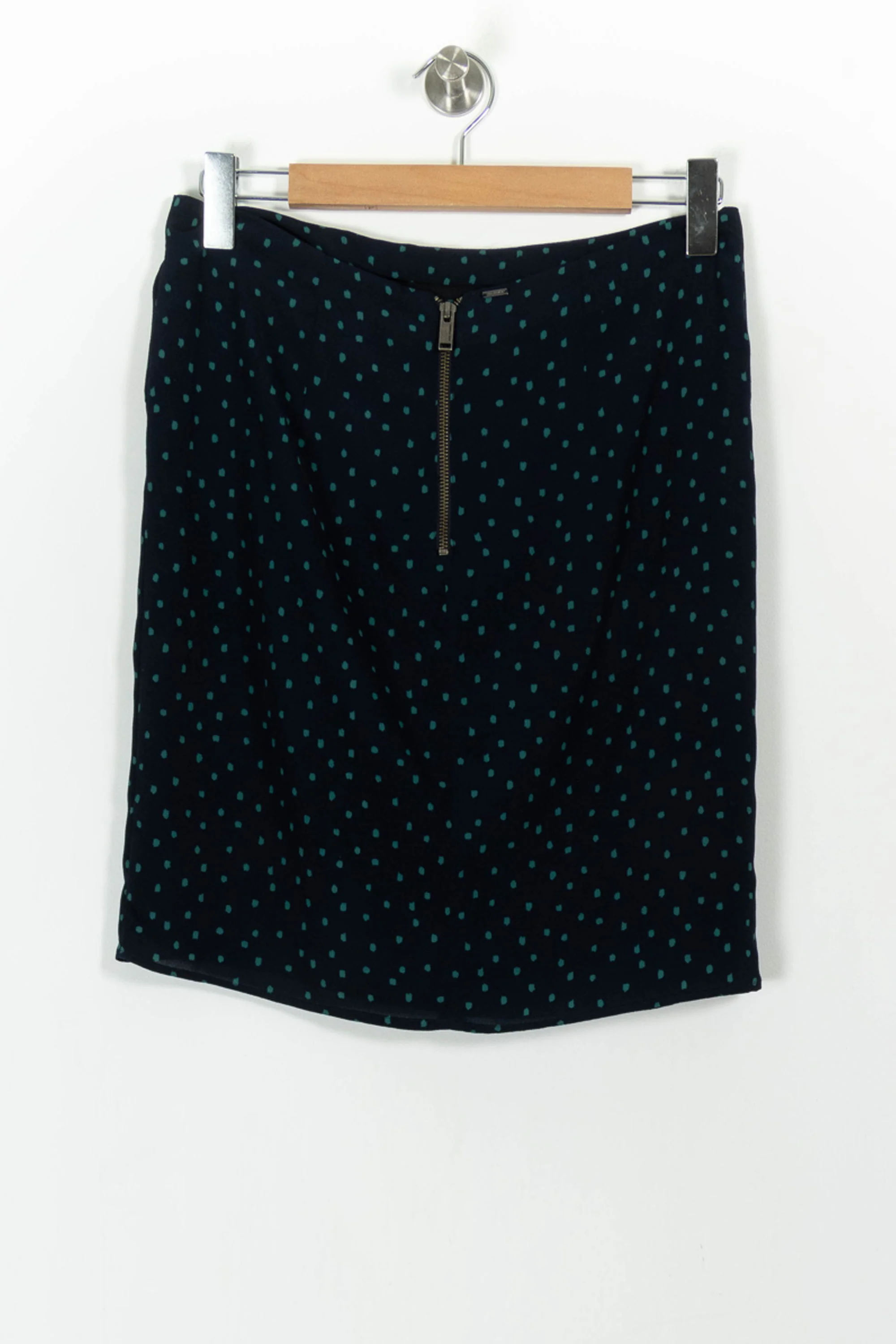Jupe Courte Bleue à Pois - Taille M/38 - Image 4