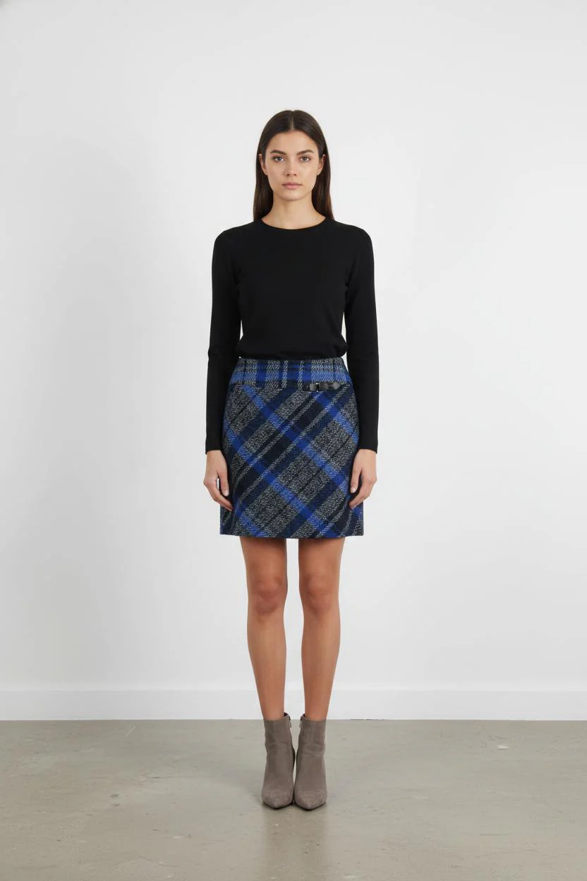 Jupe Courte Bleue et Noire - Taille XL/42
