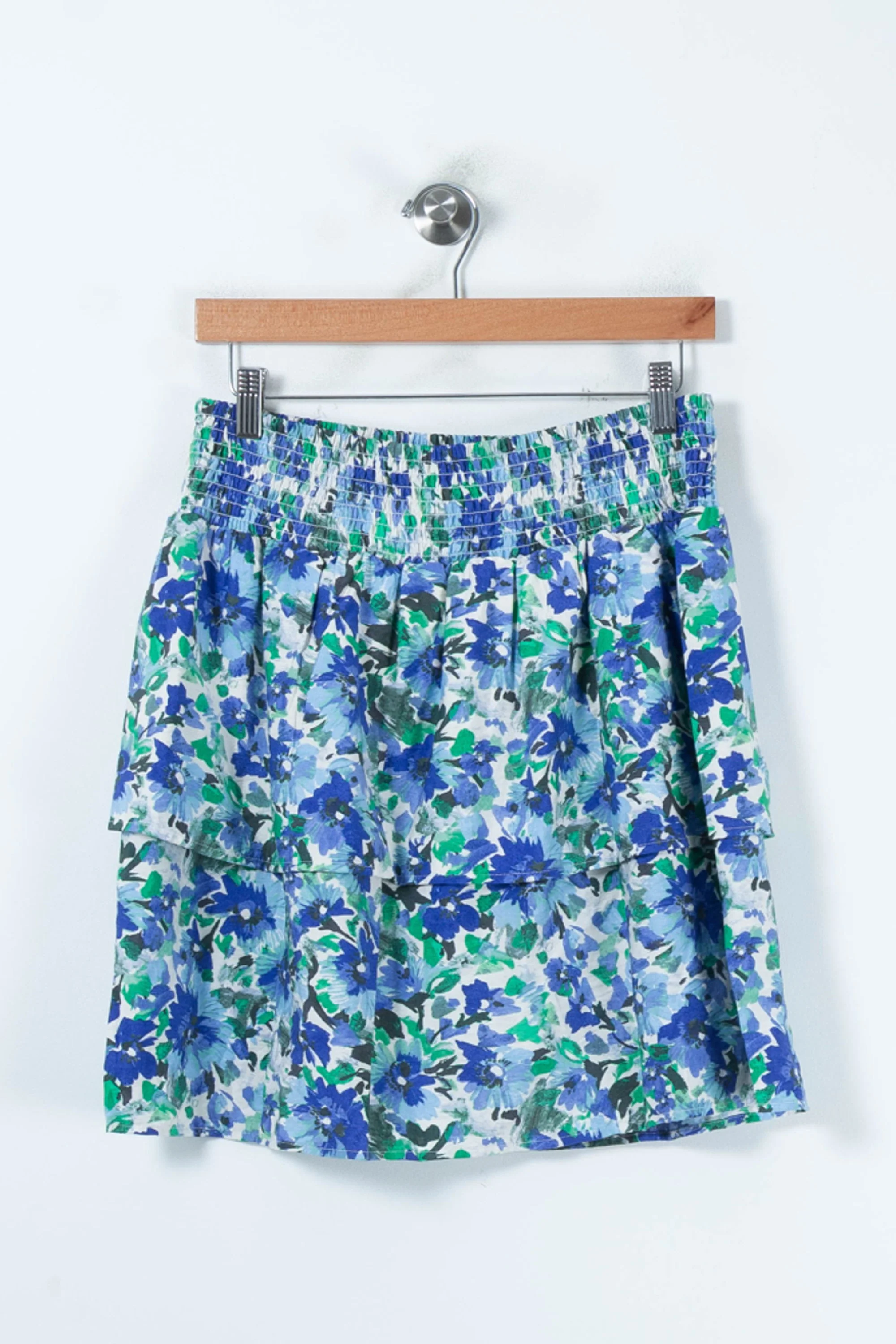 Jupe Courte Bleue et Verte - Taille L/40 - Image 4
