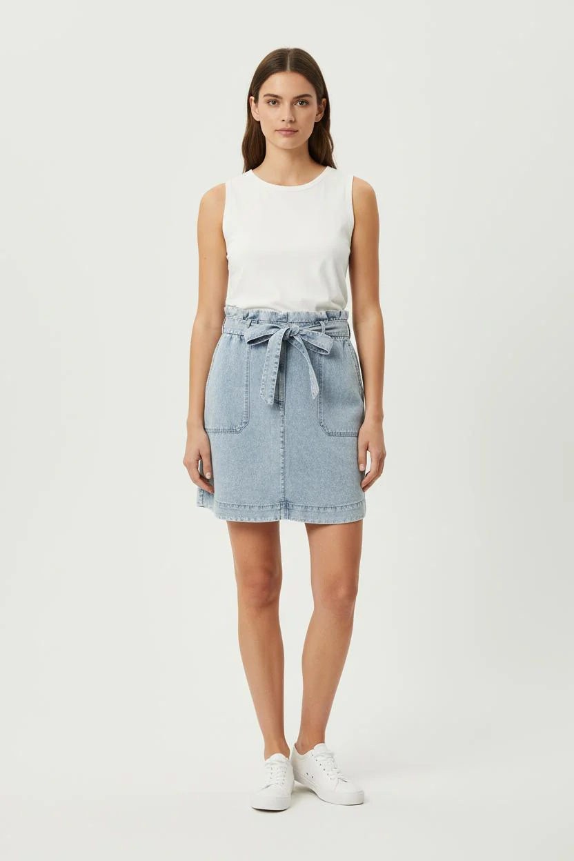 Jupe Courte Bleue - Taille XS/34