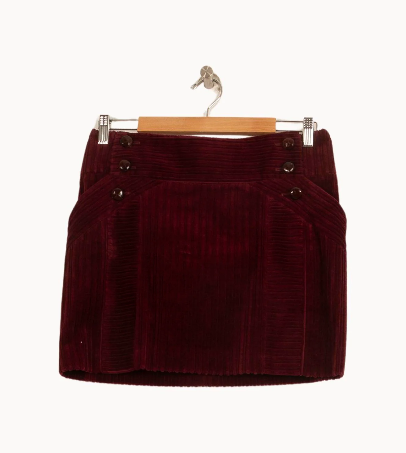 Jupe Courte Bordeaux - Taille M/38 - Image 2