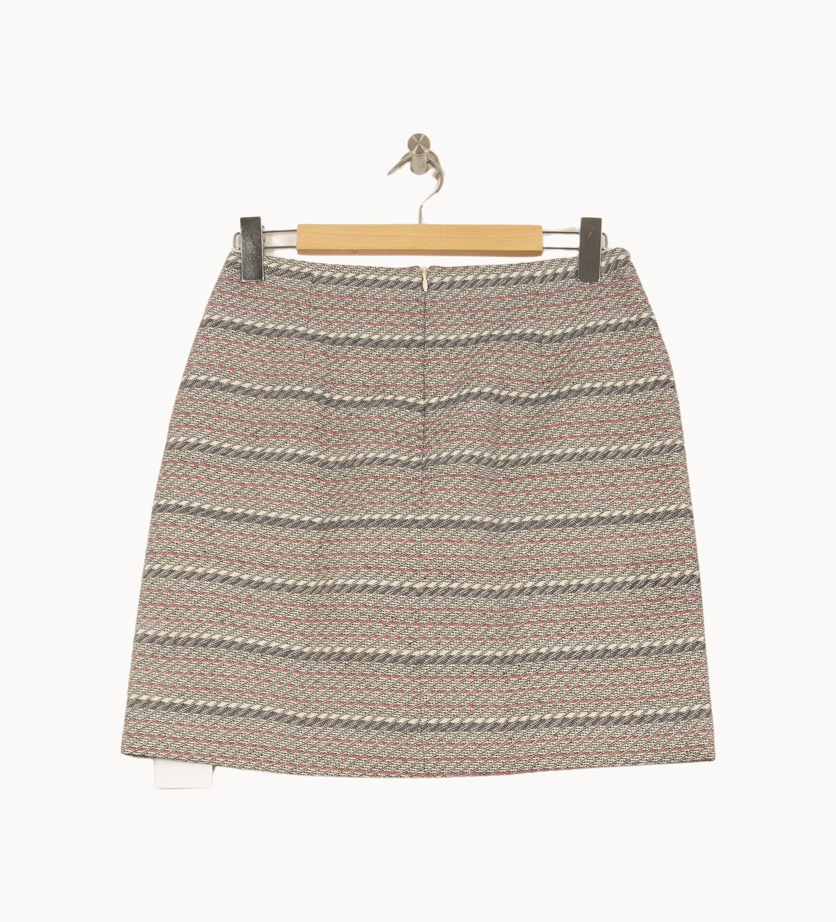 Jupe Courte Grise et Rose - Taille L/40 - Image 4