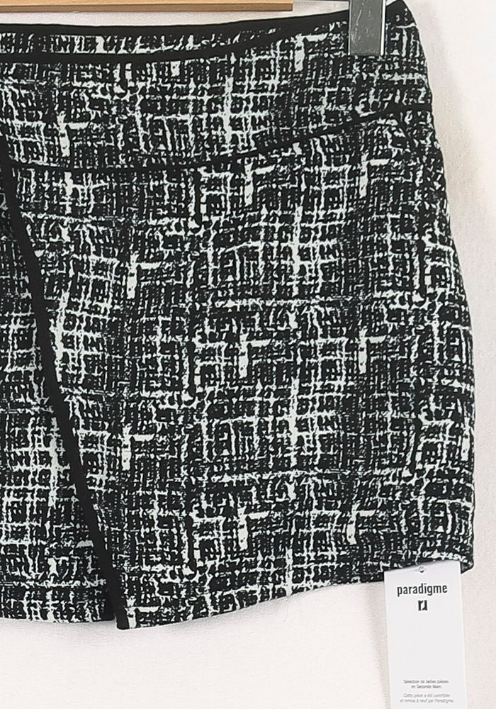 Jupe Courte Noire et Blanche - Taille M/38 - Image 3