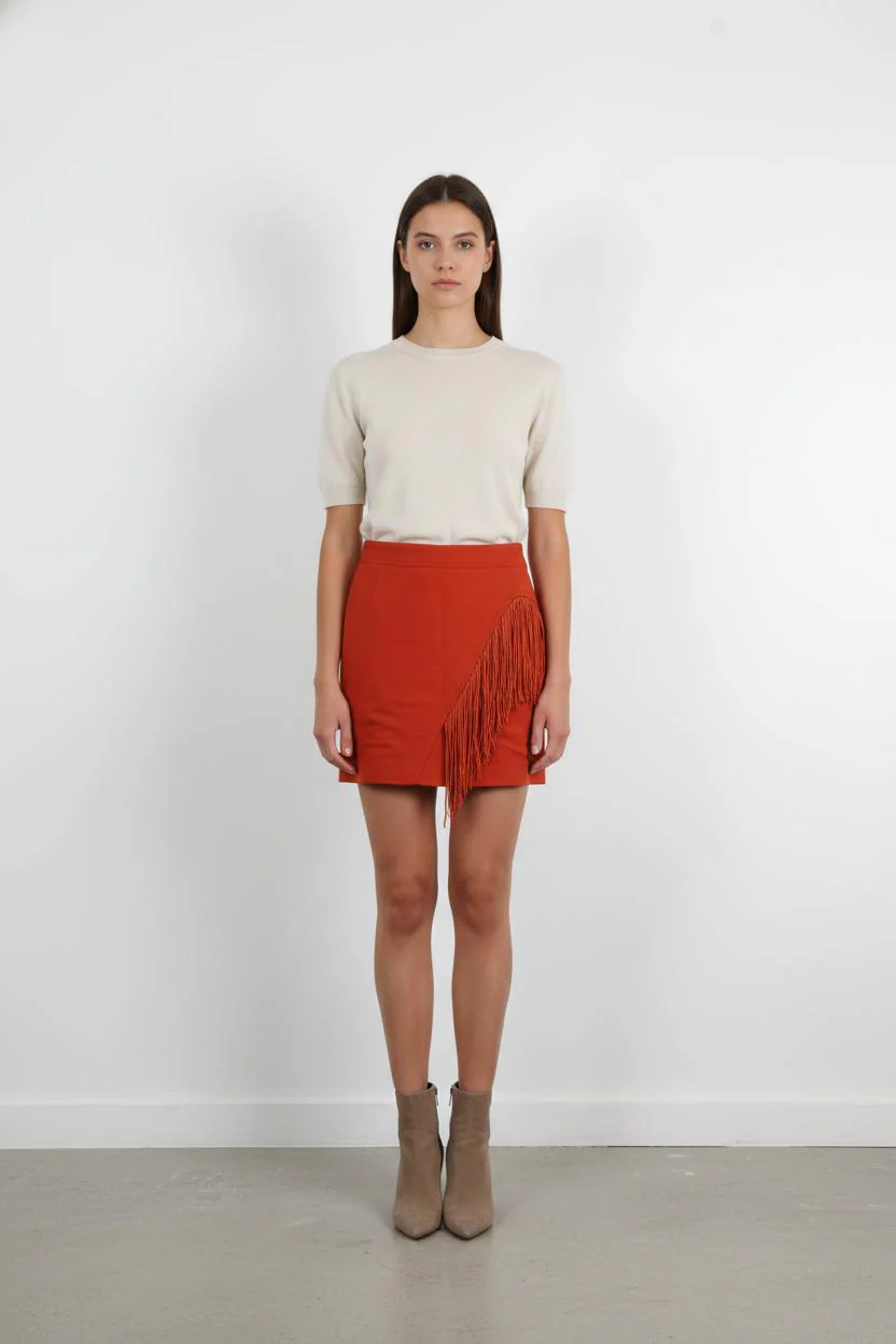 Jupe Courte Orange - Taille S/36