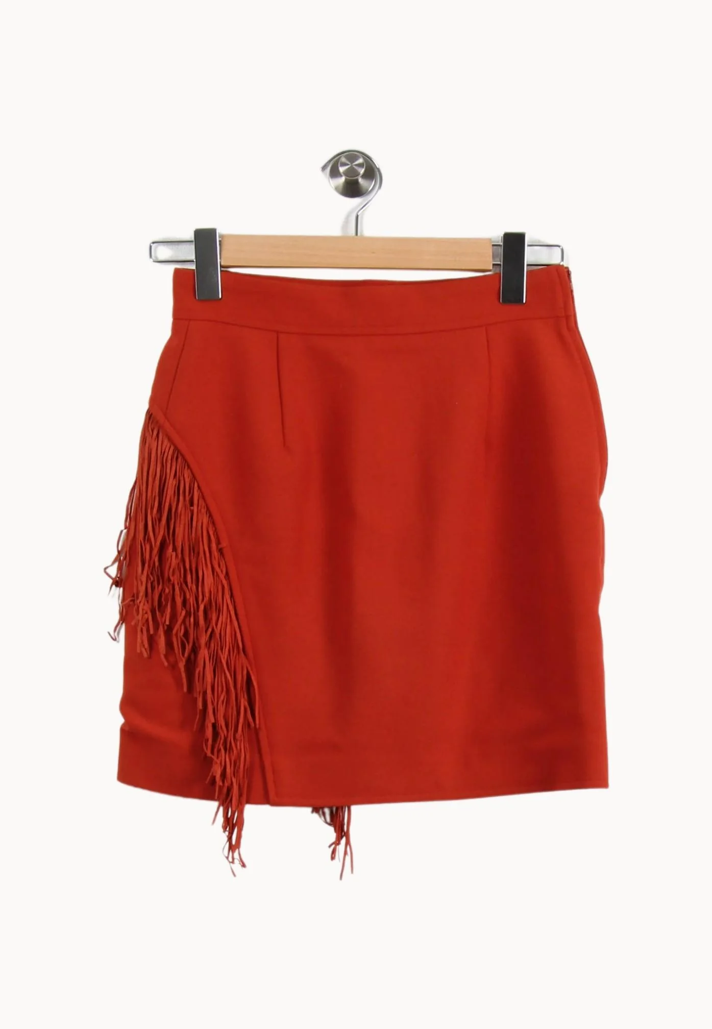 Jupe Courte Orange - Taille S/36 - Image 4