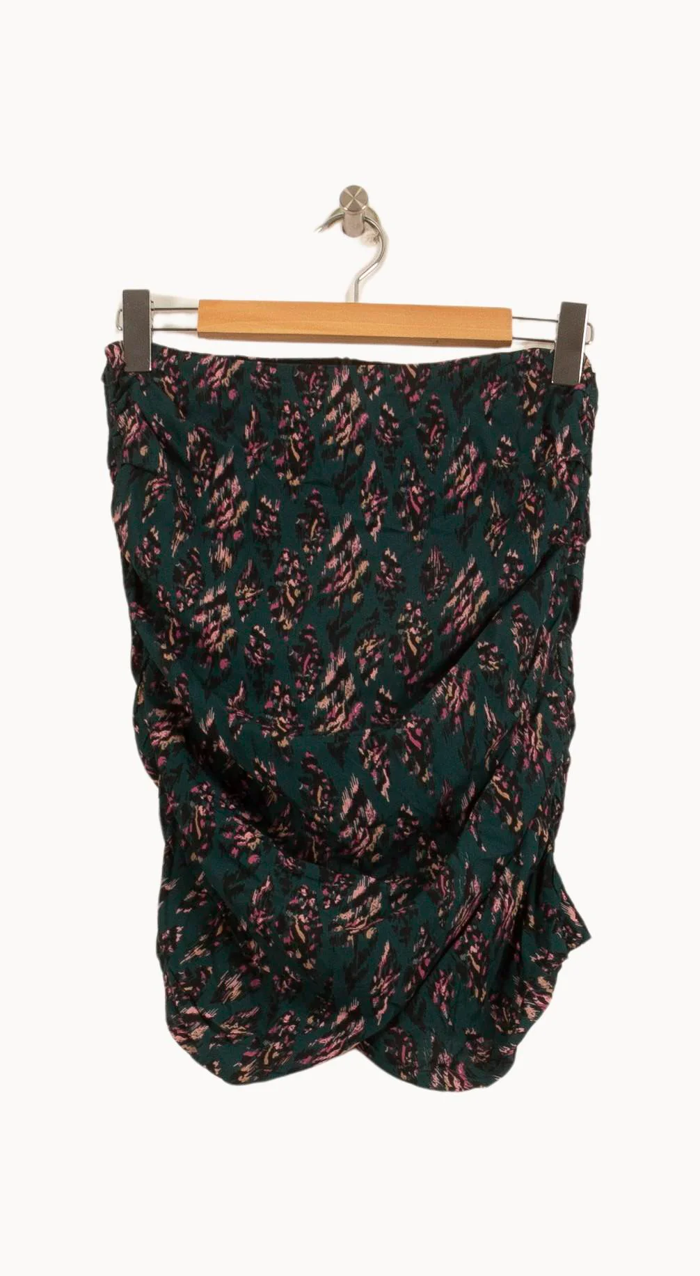 Jupe Courte Verte et Rose - Taille S/36 - Image 2