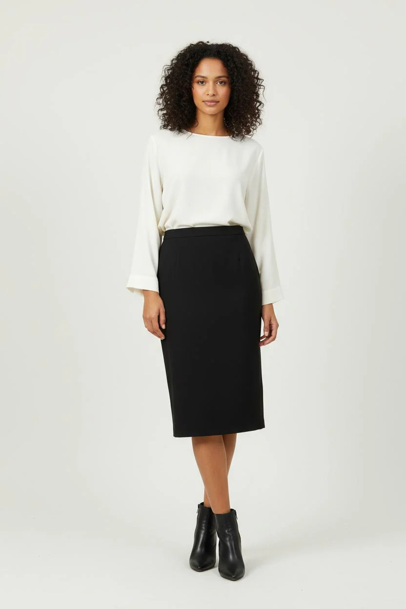 Jupe Crayon Bleue - Taille XL/42