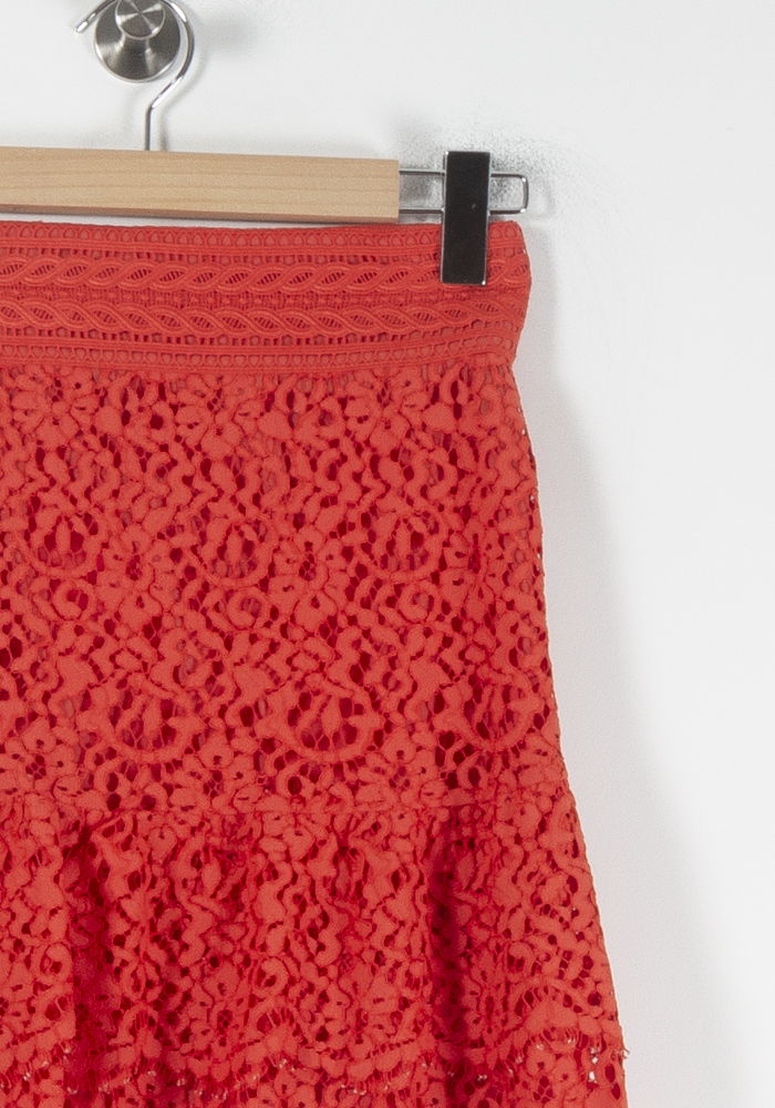 Jupe Dentelle Rouge - Taille M/38 - Image 3