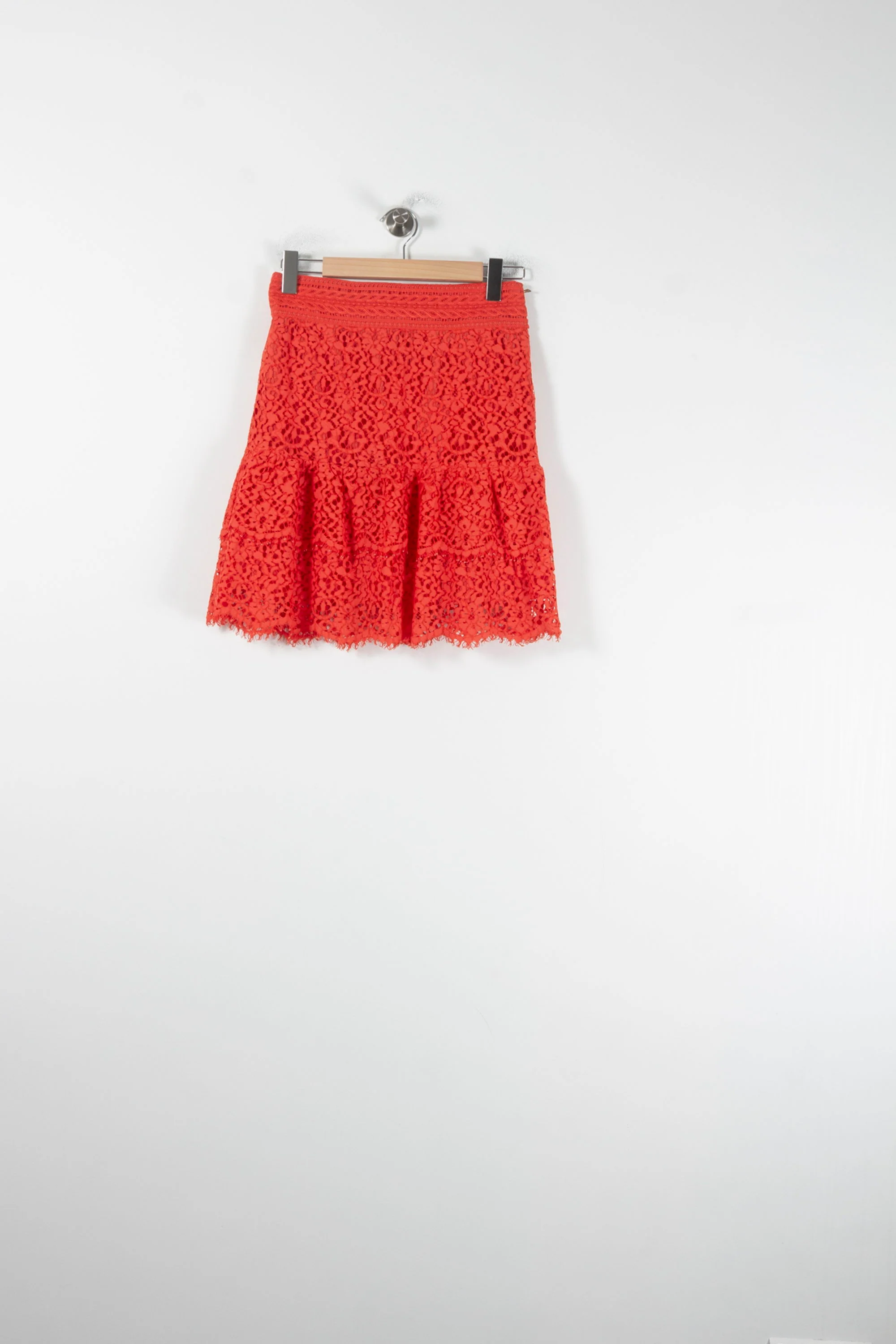 Jupe Dentelle Rouge - Taille M/38 - Image 4