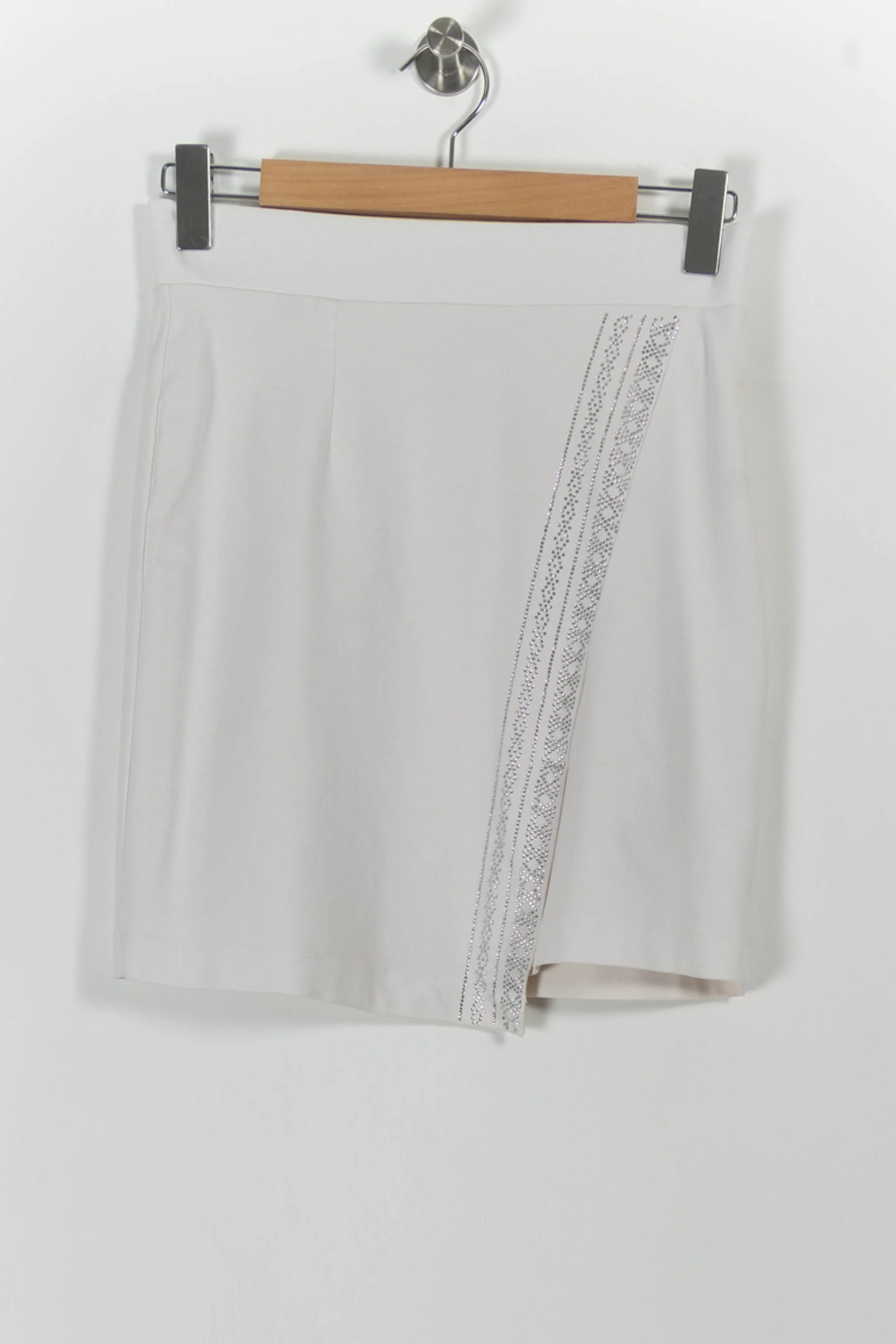 Jupe Drapée Blanche - Taille L/40 - Image 2