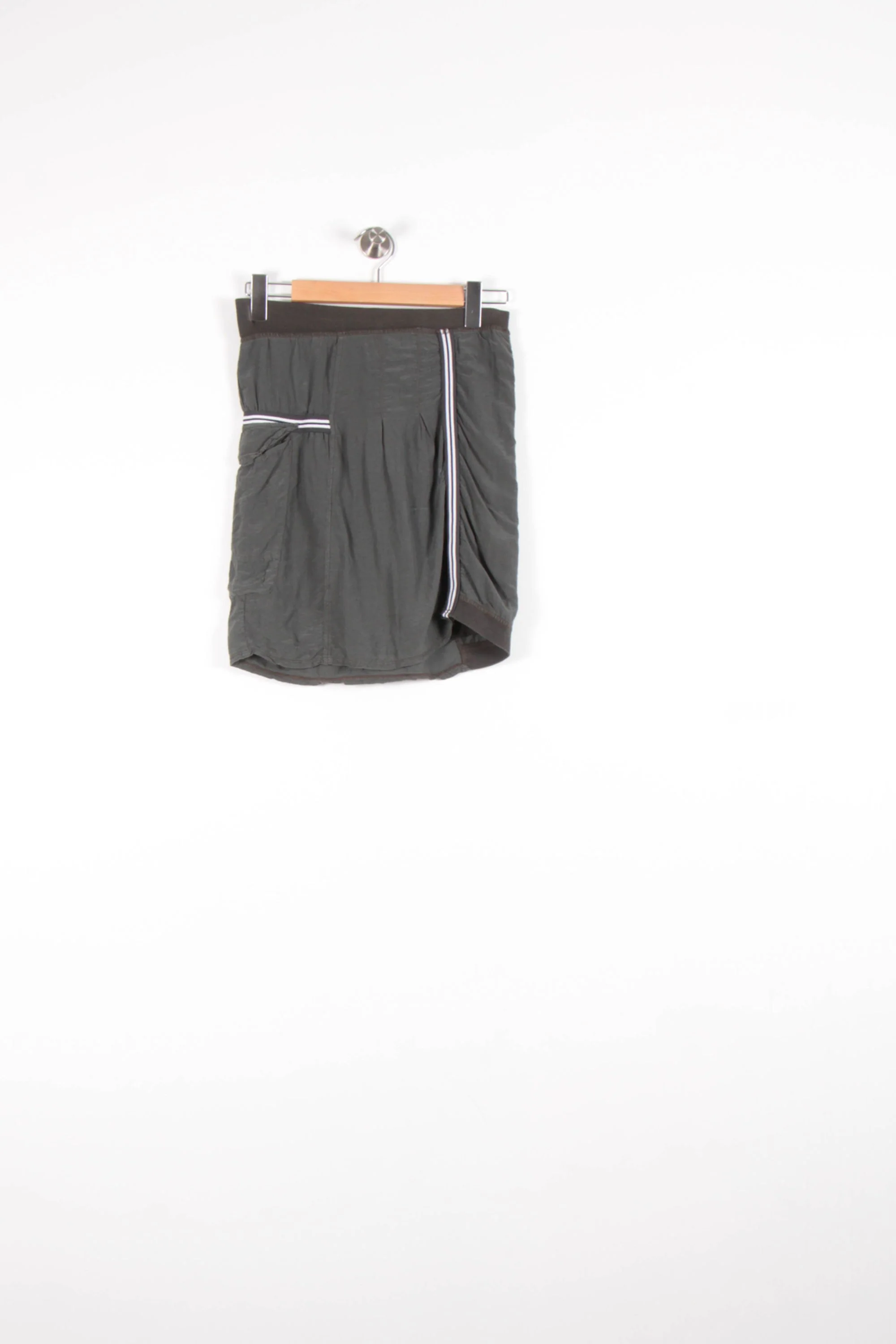 Jupe Drapée Grise - Taille XS/34 - Image 2
