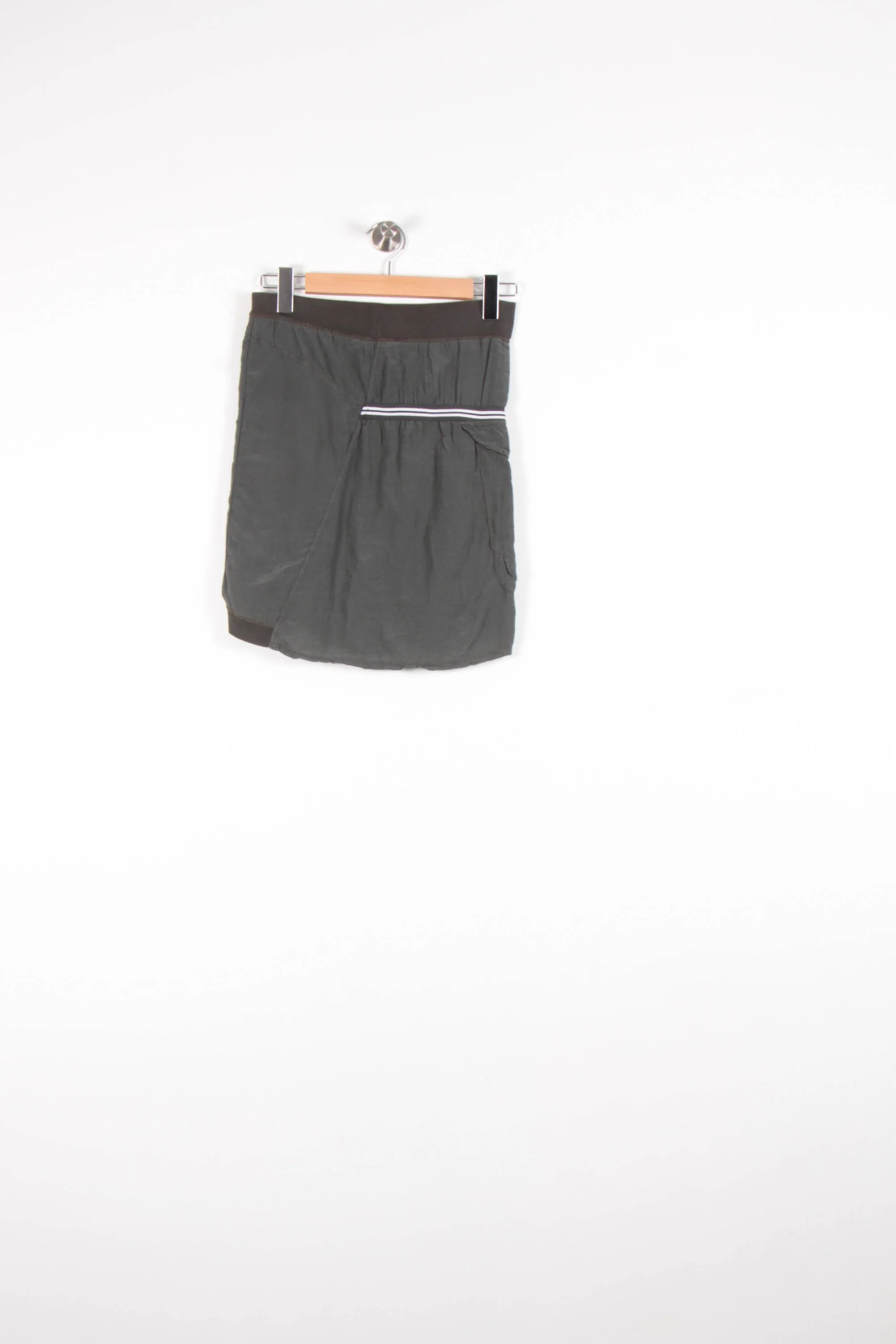 Jupe Drapée Grise - Taille XS/34 - Image 4