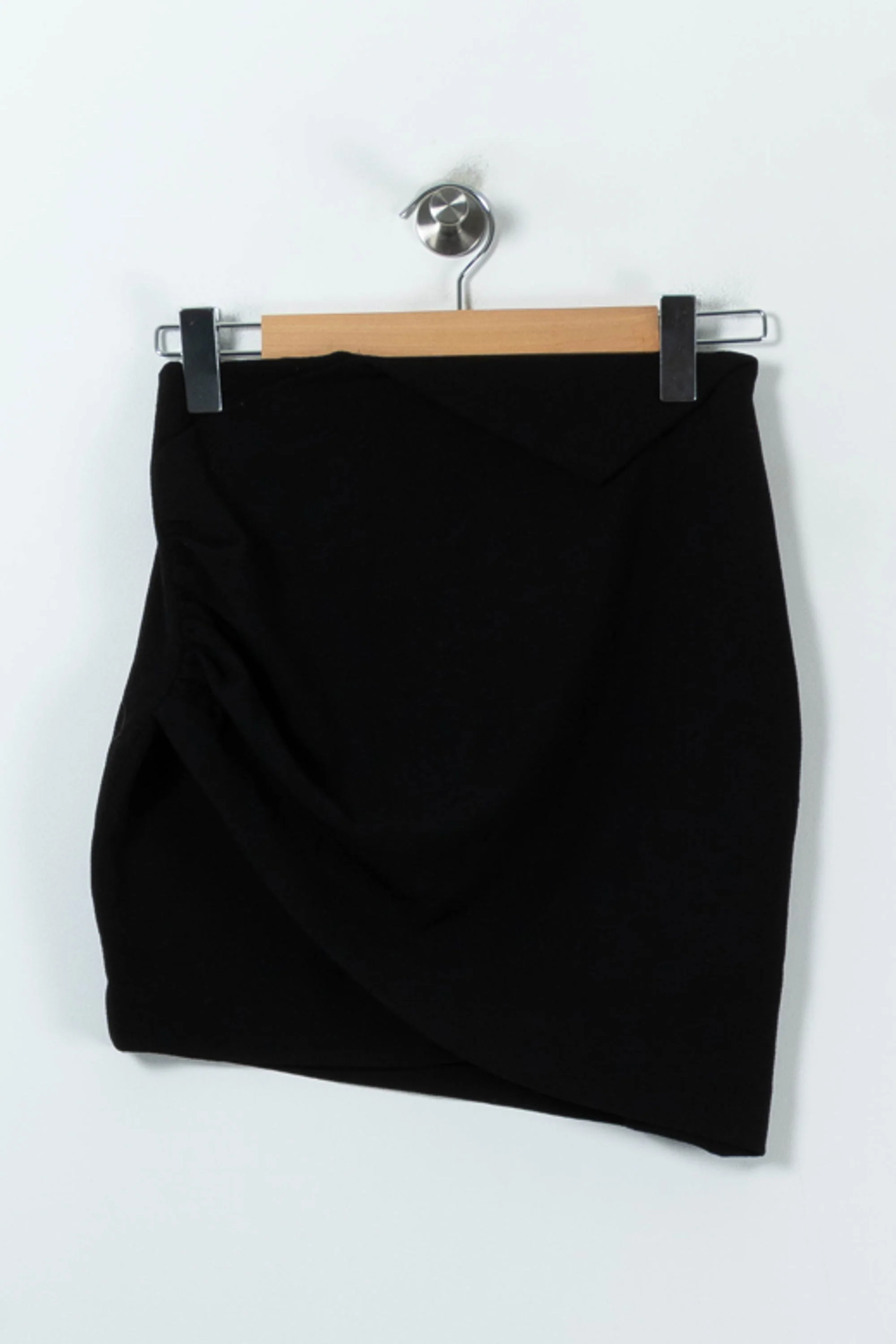 Jupe Drapée Noire - Taille M/38 - Image 2