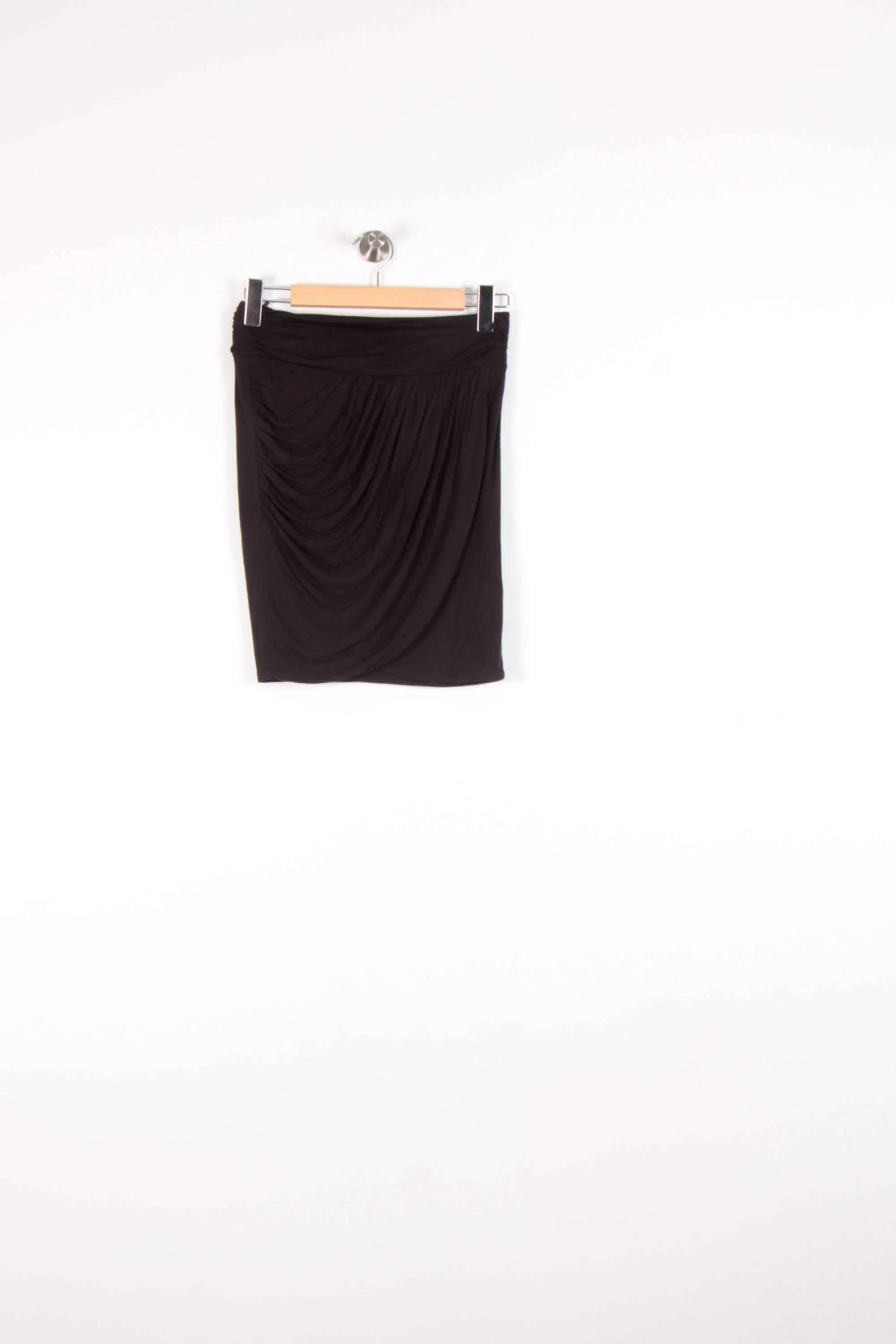 Jupe Drapée Noire - Taille S/36 - Image 2