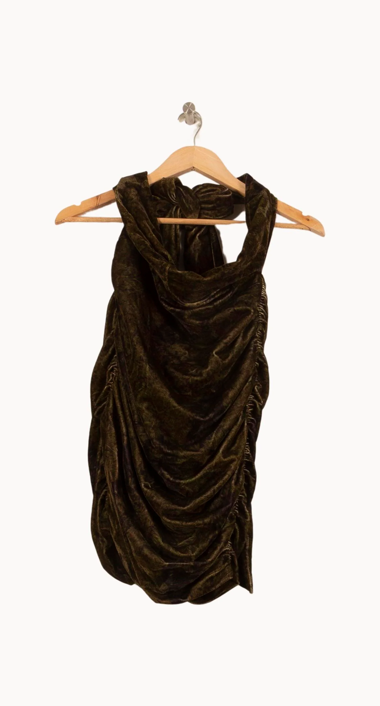Jupe Drapée Verte - Taille S/36 - Image 2
