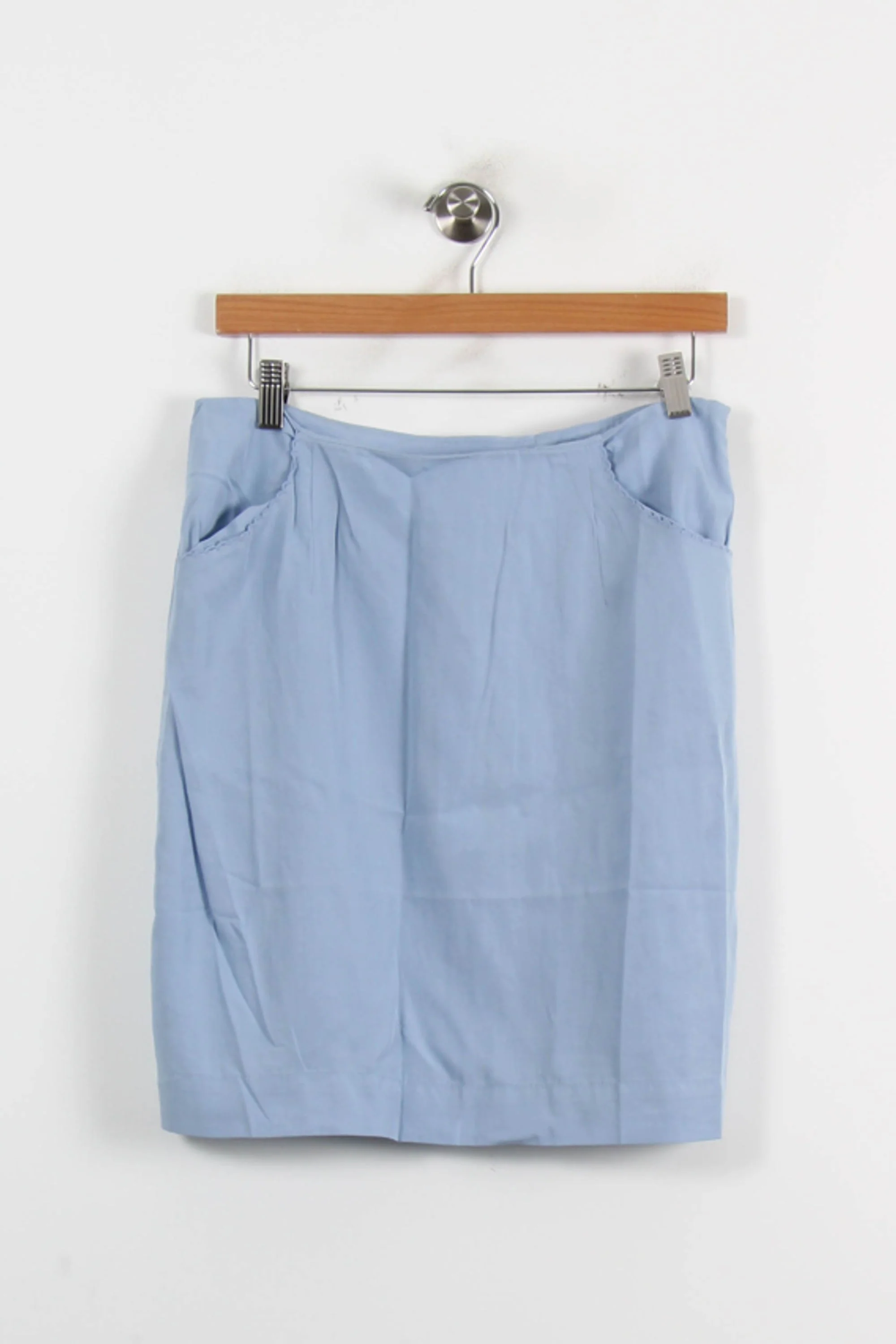 Jupe Droite Bleue - Taille L/40 - Image 2