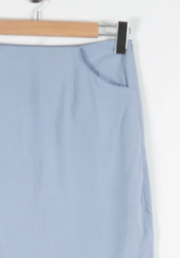Jupe Droite Bleue - Taille L/40 - Image 3