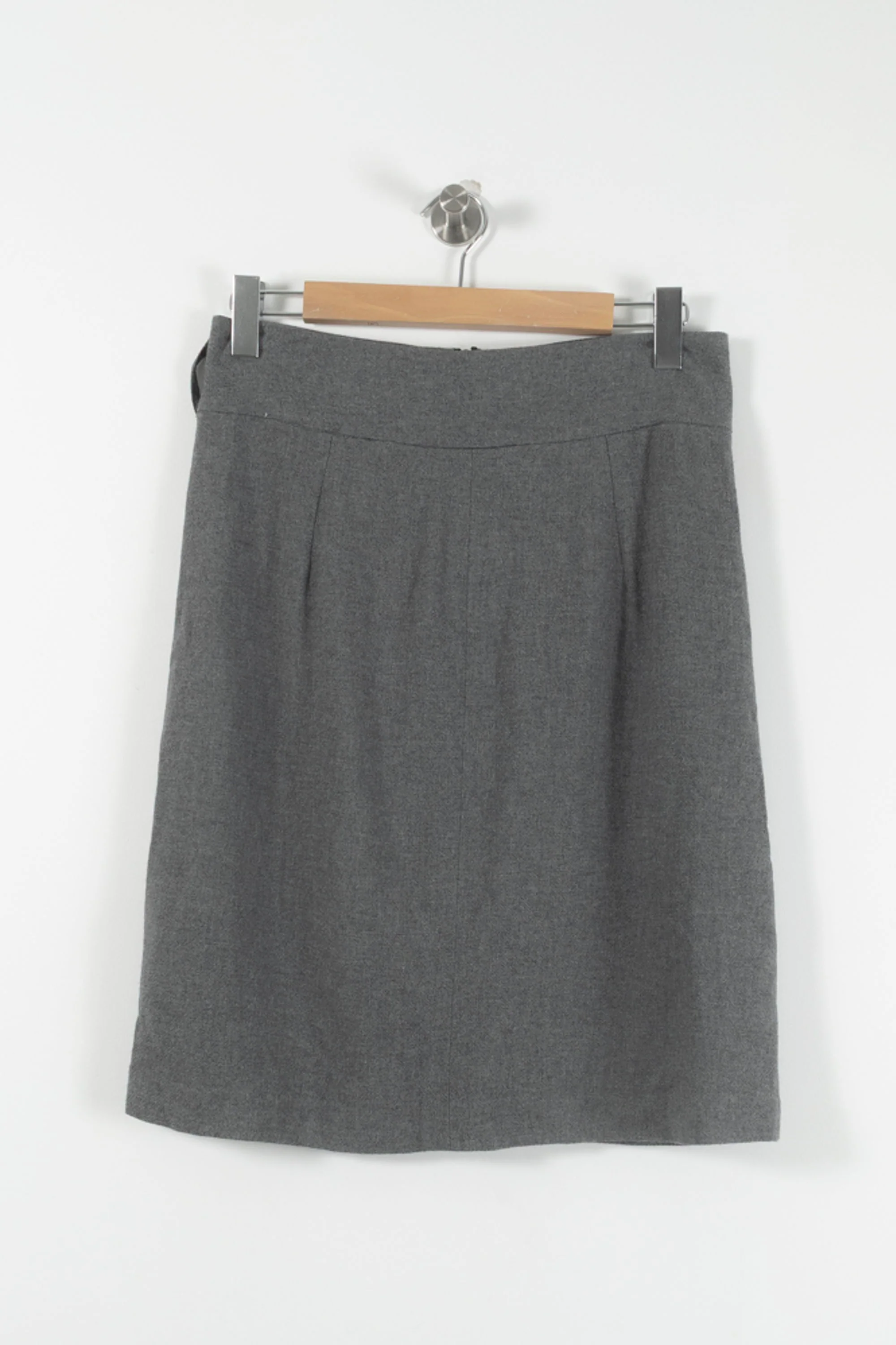 Jupe Droite Grise - Taille L/40 - Image 2